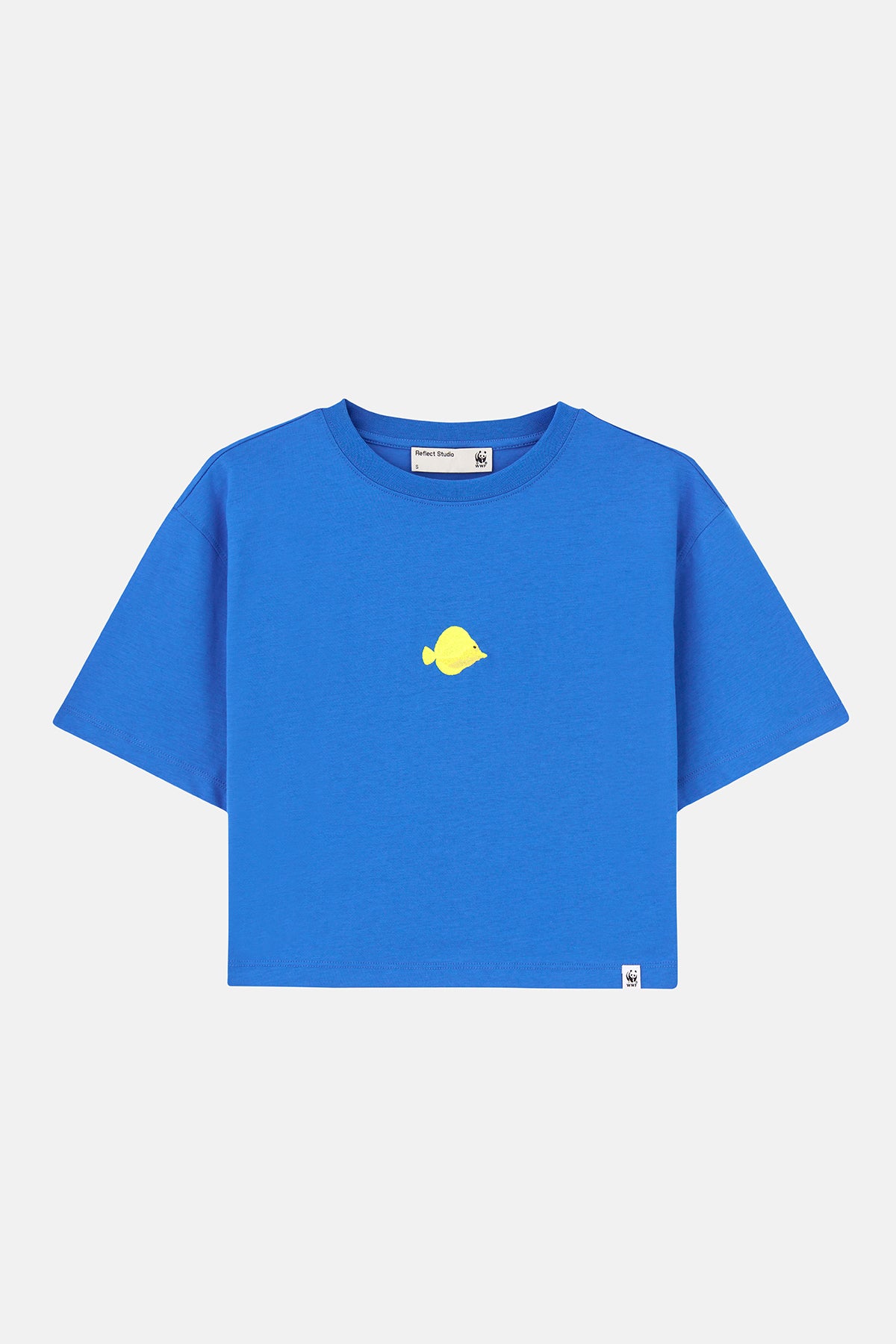 Yellow Tang Lightweight Crop T-Shirt - Saks Mavi