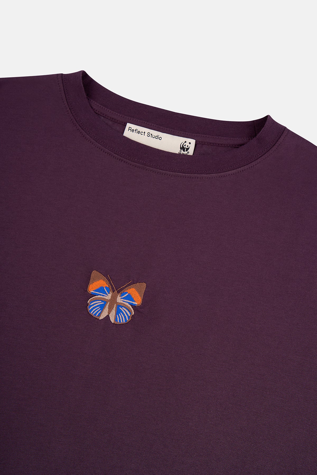 Kallima Parelekta Lightweight Crop T-Shirt - Mürdüm