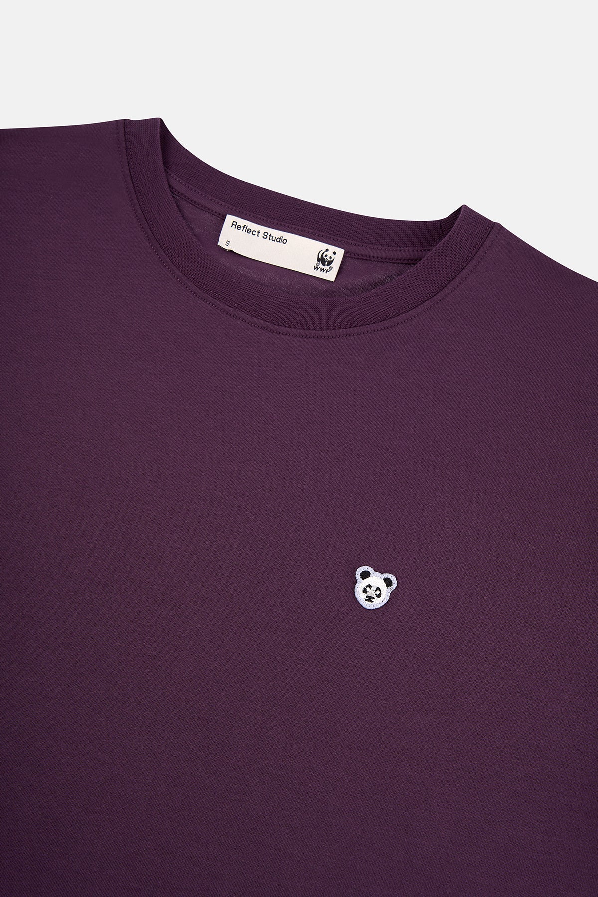 Panda Lightweight T-Shirt - Mürdüm
