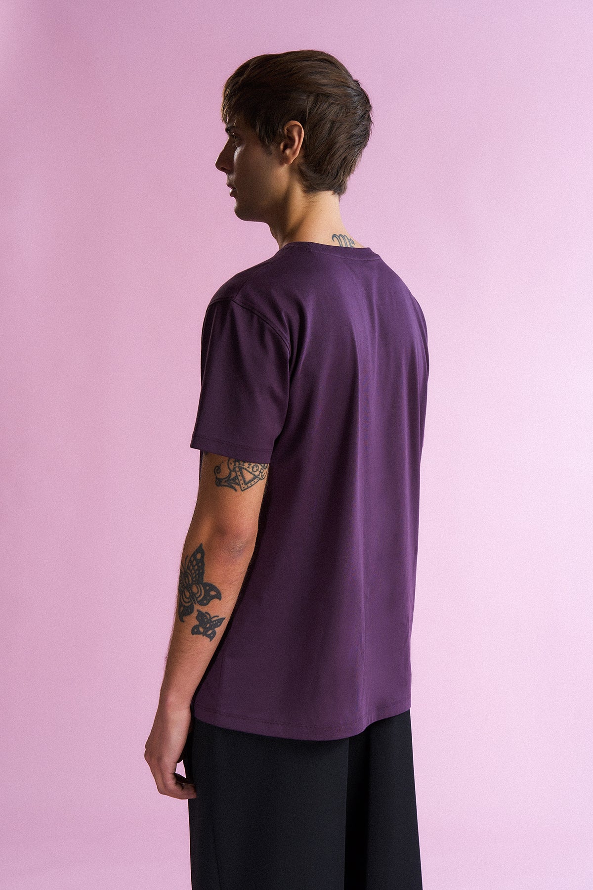 Panda Lightweight T-Shirt - Mürdüm