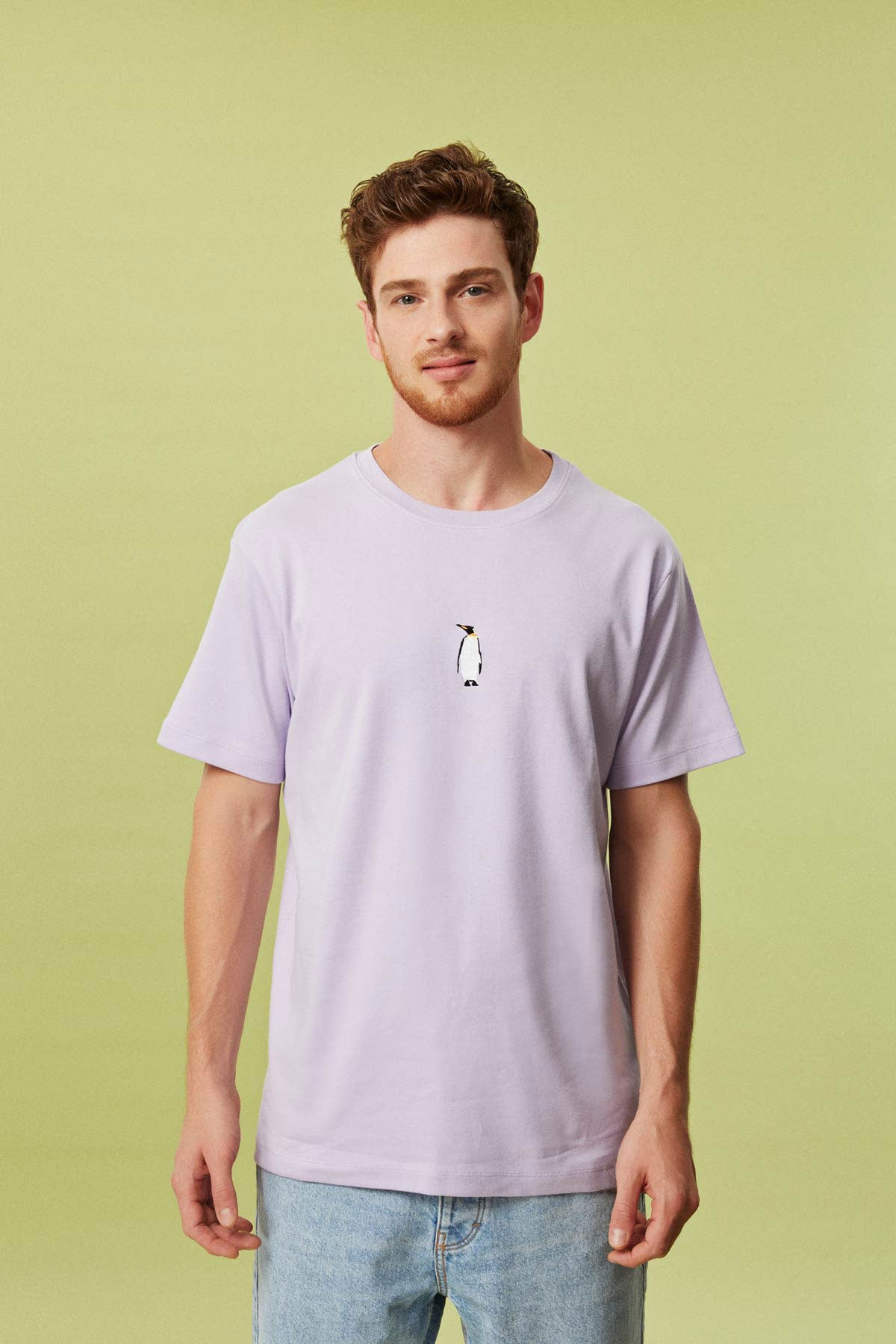 İmparator Penguen Premium T-Shirt - Lila