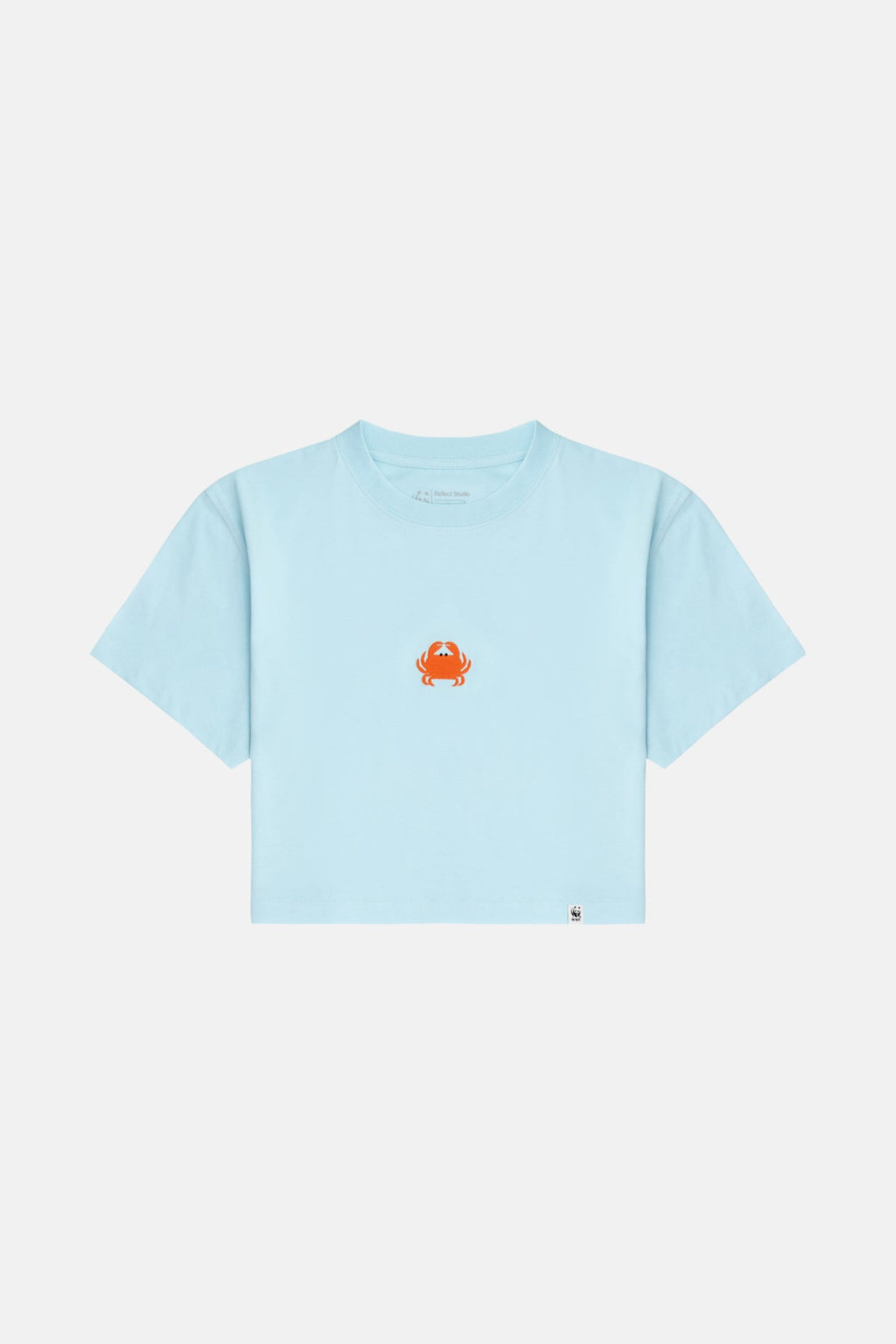 Yengeç Lightweight Crop T-Shirt - Açık Mavi