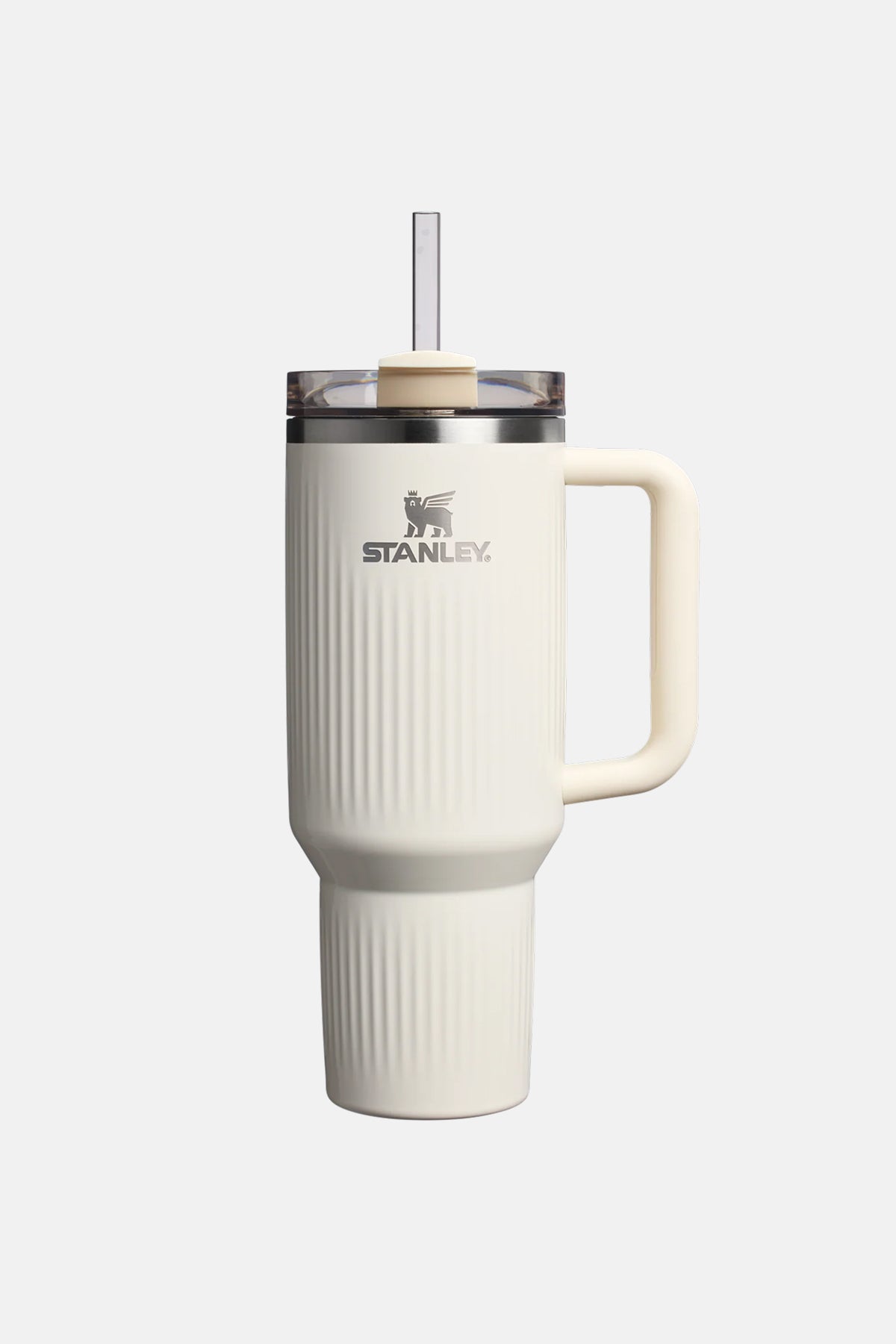 Stanley Quencher® H2.0 Fluted Pipetli Termos Bardak 1,18 L – Cream Gloss