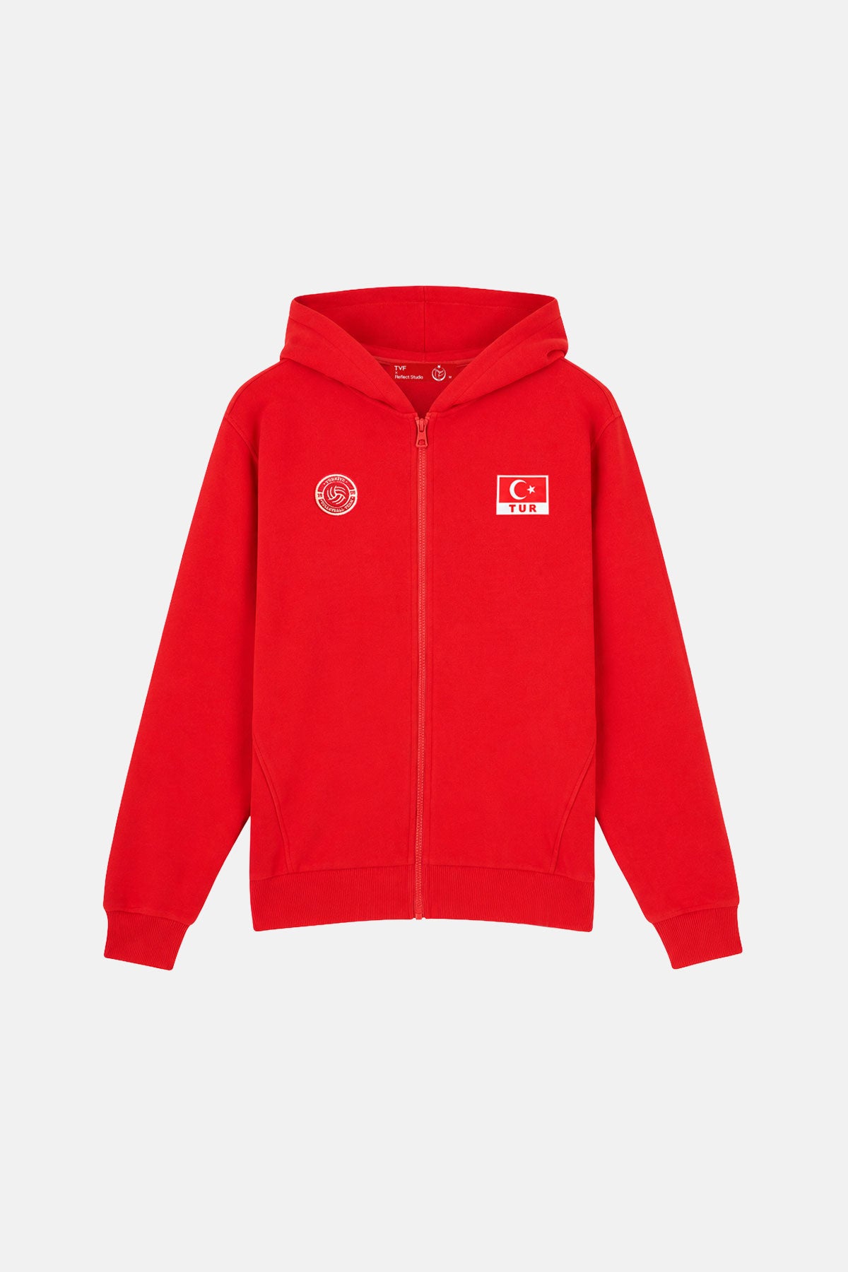 Voleybol Soft Fleece Hoodie - Kırmızı