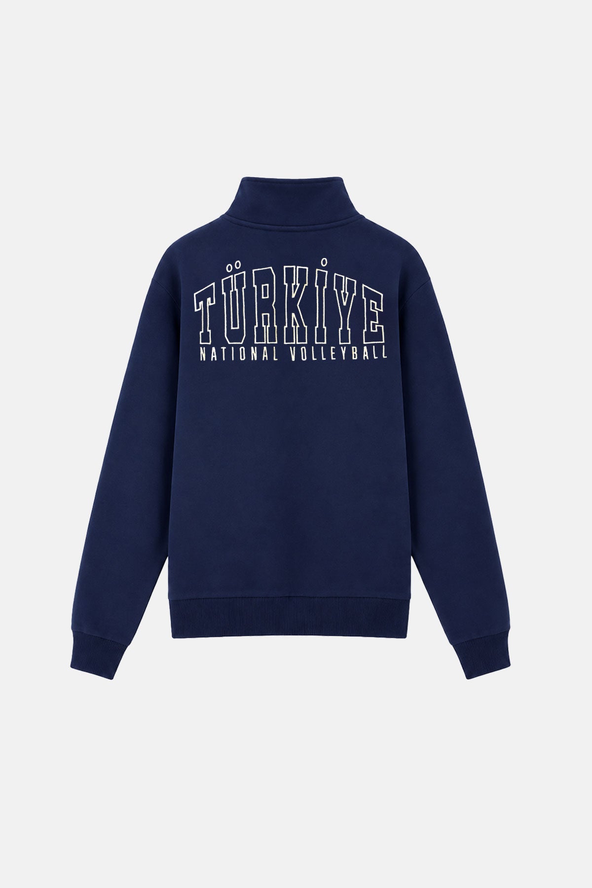 Türkiye Milli Voleybol Takımı Fermuarlı Premium Sweatshirt - Lacivert