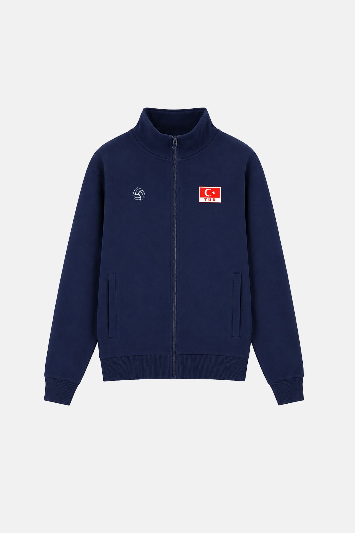 Türkiye Milli Voleybol Takımı Fermuarlı Premium Sweatshirt - Lacivert