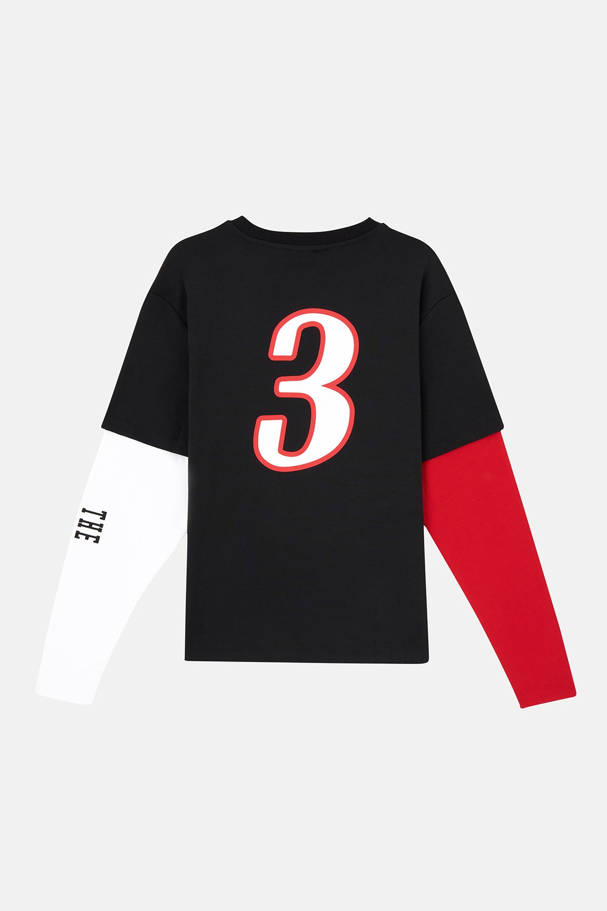 The Answer Double Sleeve T-Shirt - Siyah