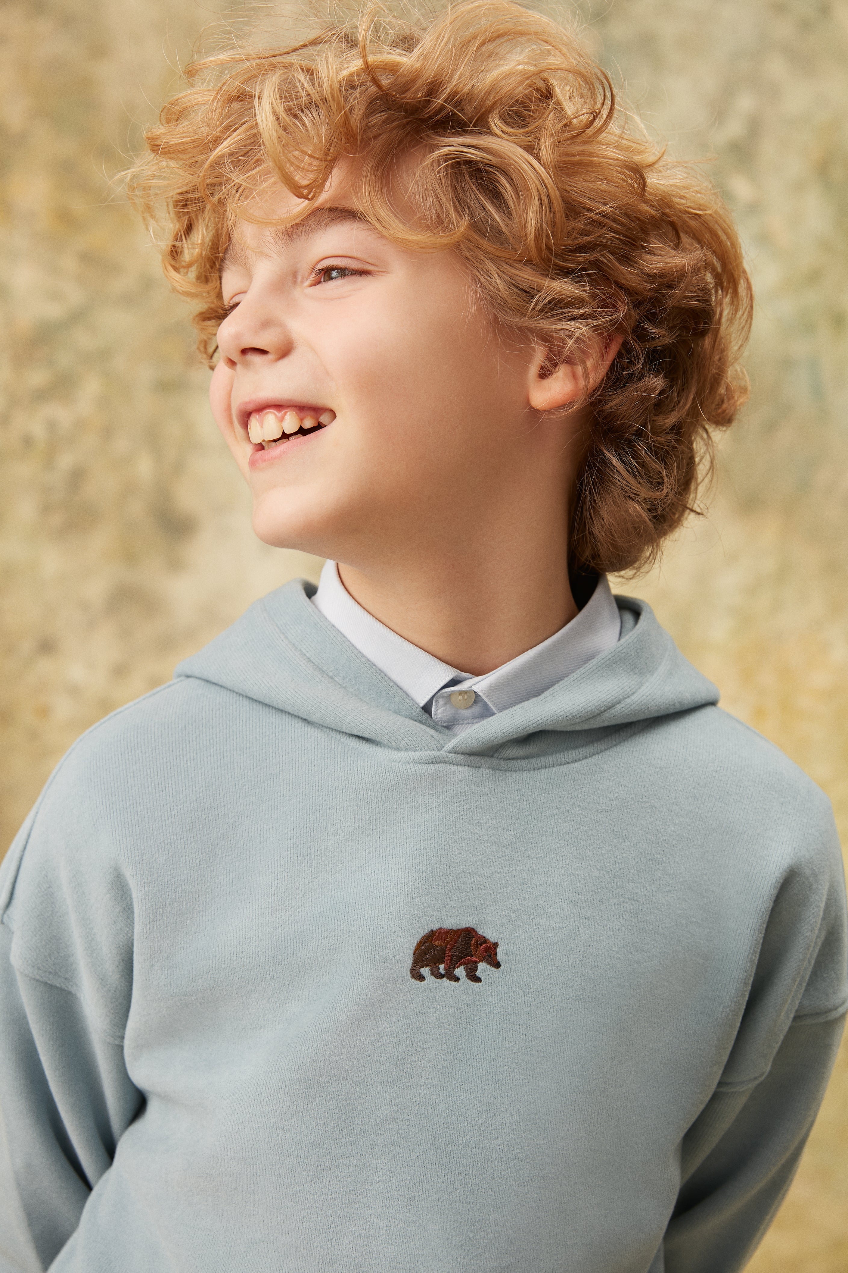 Bozayı SuperSoft Çocuk Hoodie - Açık Mavi