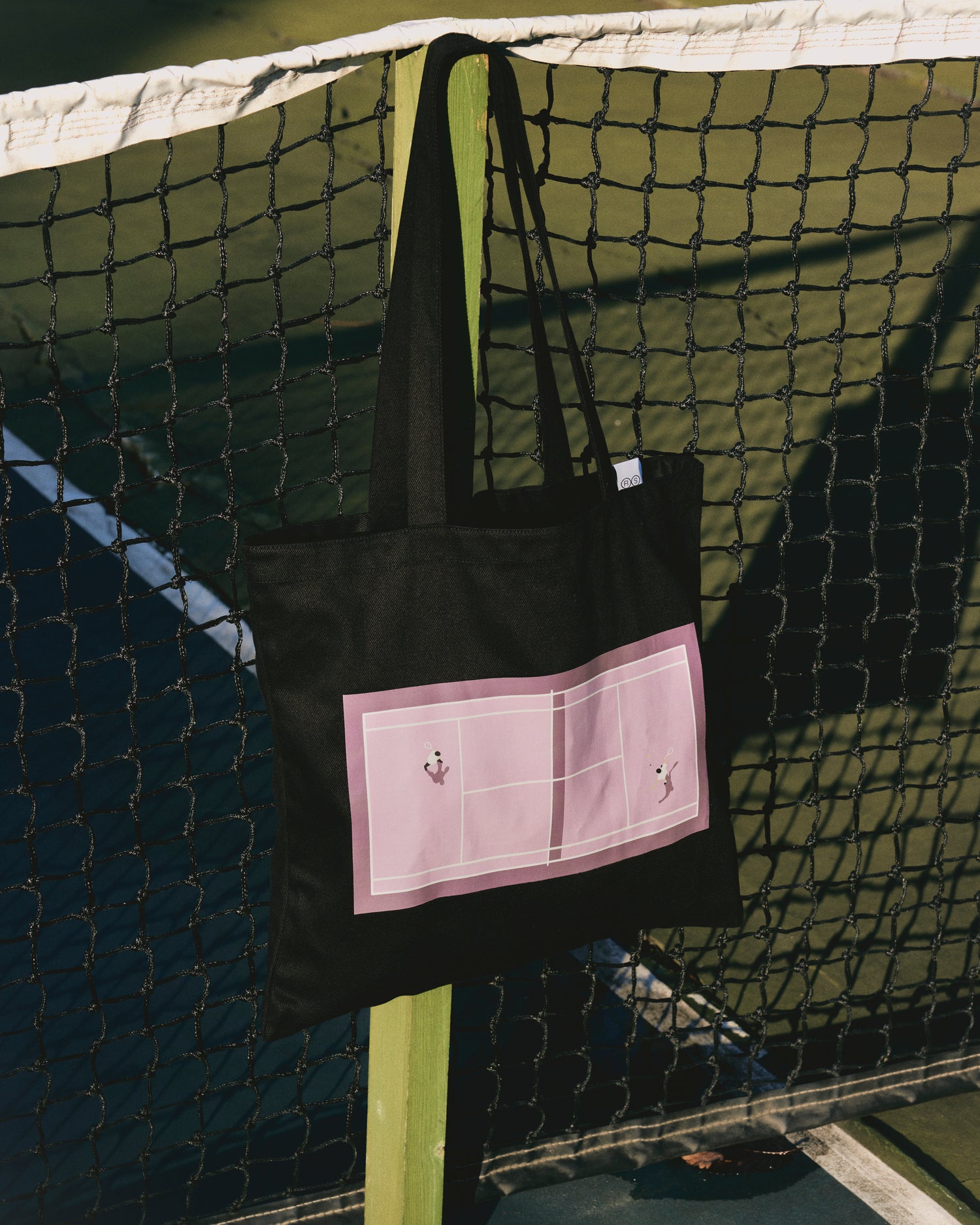 Tennis Court Tote Bag - Siyah