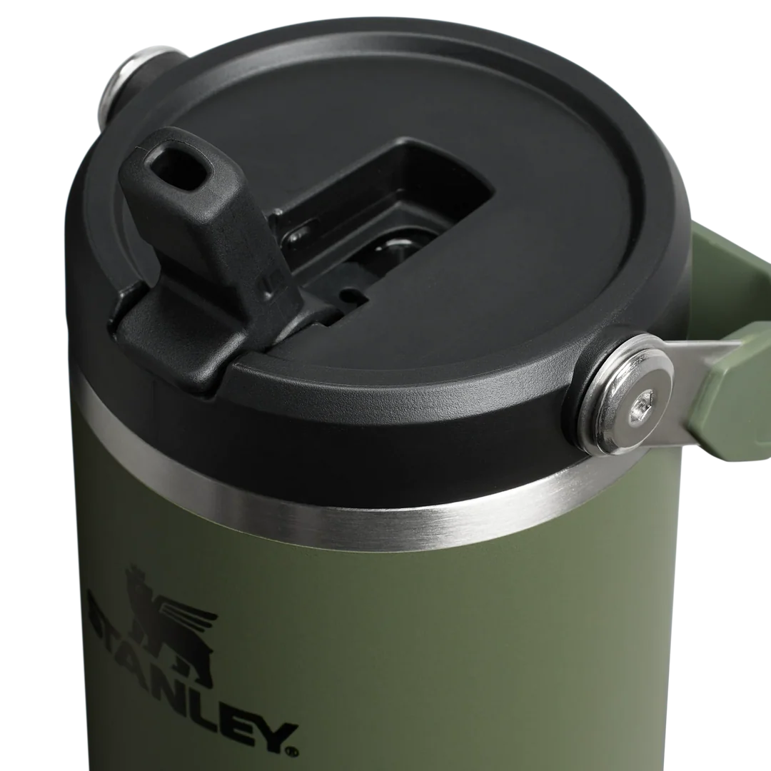 Stanley The IceFlow Flip Straw Pipetli Termos Bardak 0,89 LT - Haki