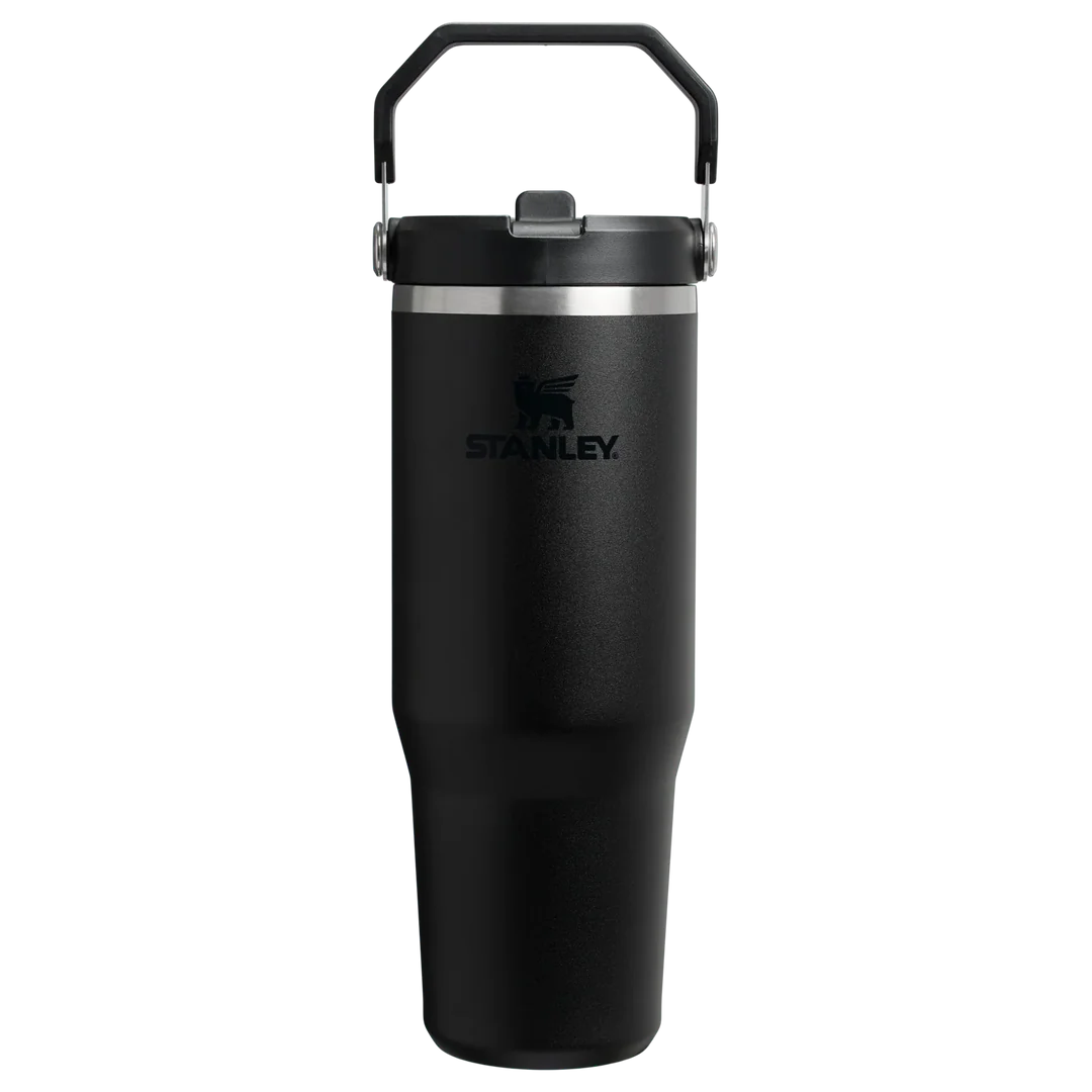 Stanley The IceFlow Flip Straw Pipetli Termos Bardak 0,89 LT - Siyah