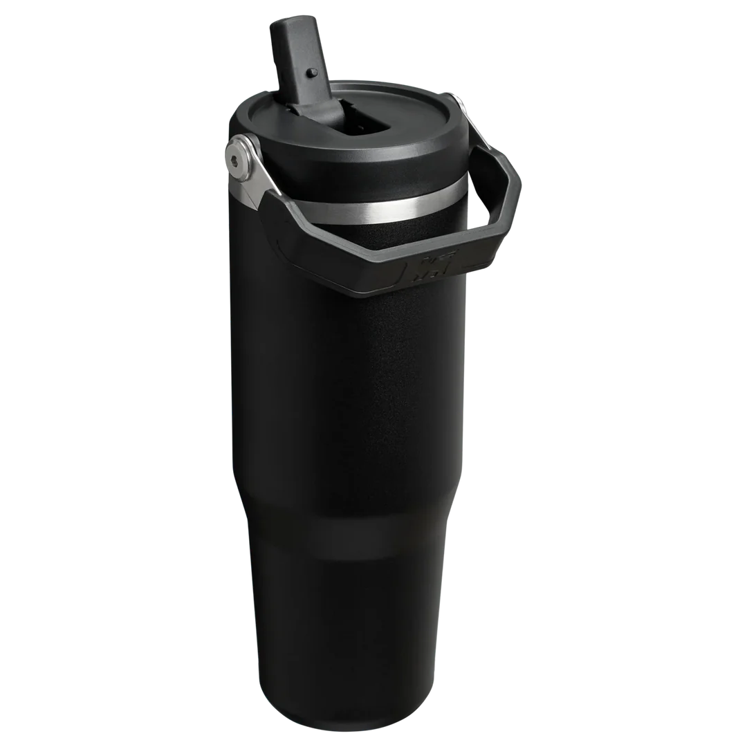 Stanley The IceFlow Flip Straw Pipetli Termos Bardak 0,89 LT - Siyah