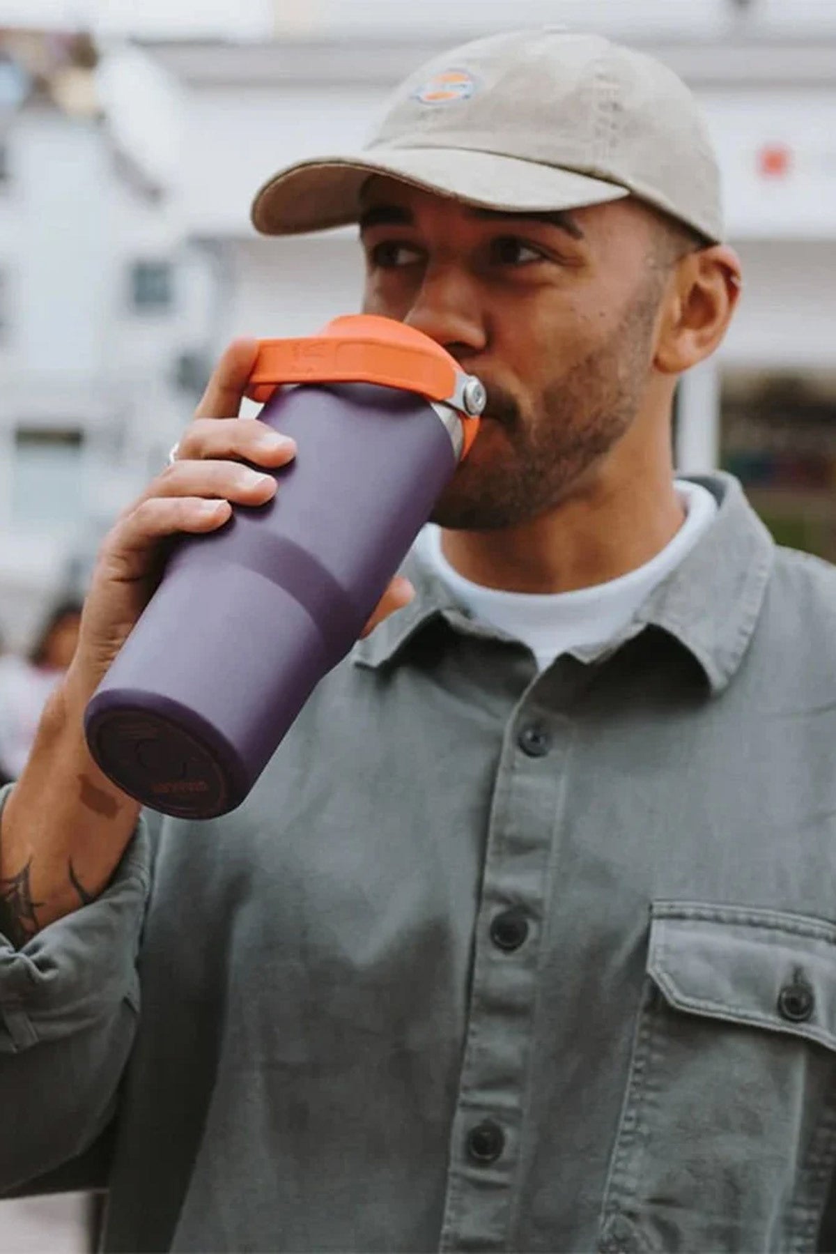 Stanley The IceFlow Flip Straw Pipetli TermosBardak 0,89 LT - Mor