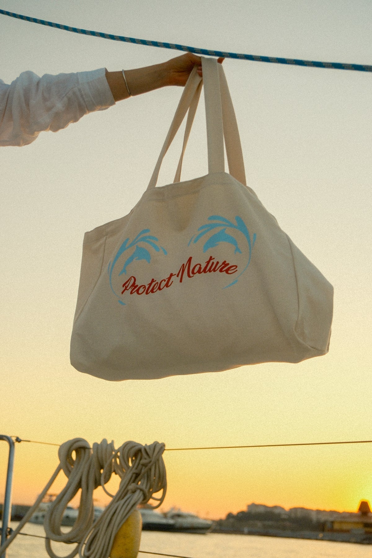 Protect Nature Gabardin Çanta - Ekru