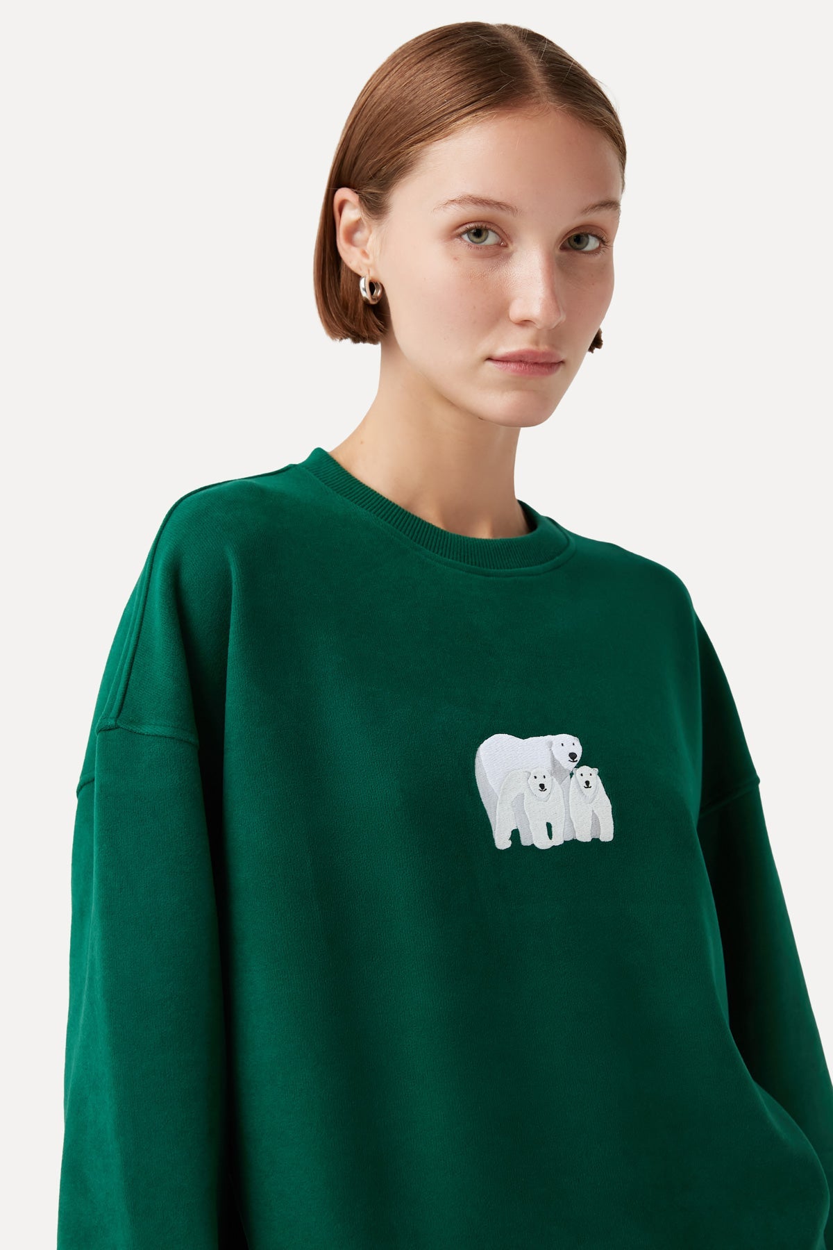 Kutup Ayıları SuperSoft Sweatshirt - Nefti Yeşil