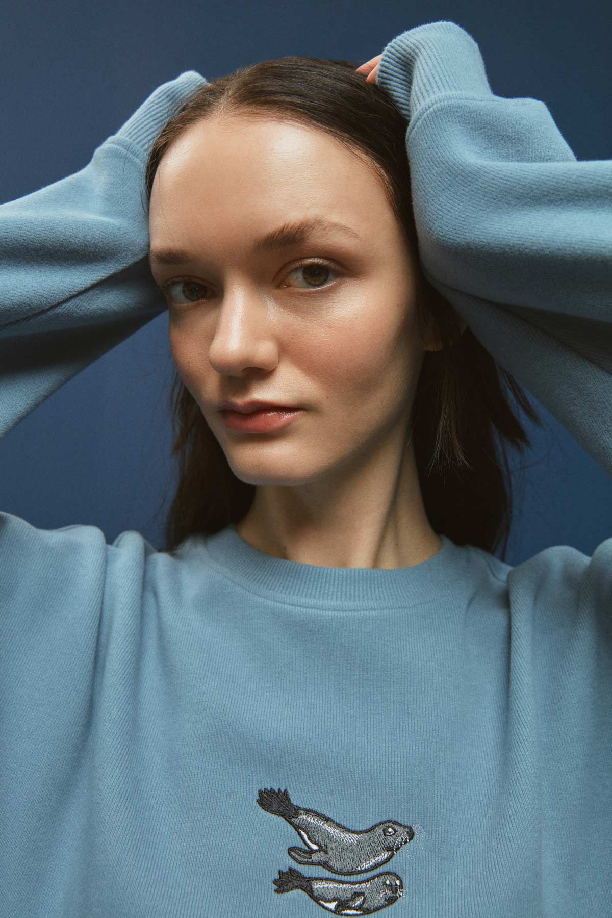 Tepeli Pelikan SuperSoft Hoodie - Açık Mavi