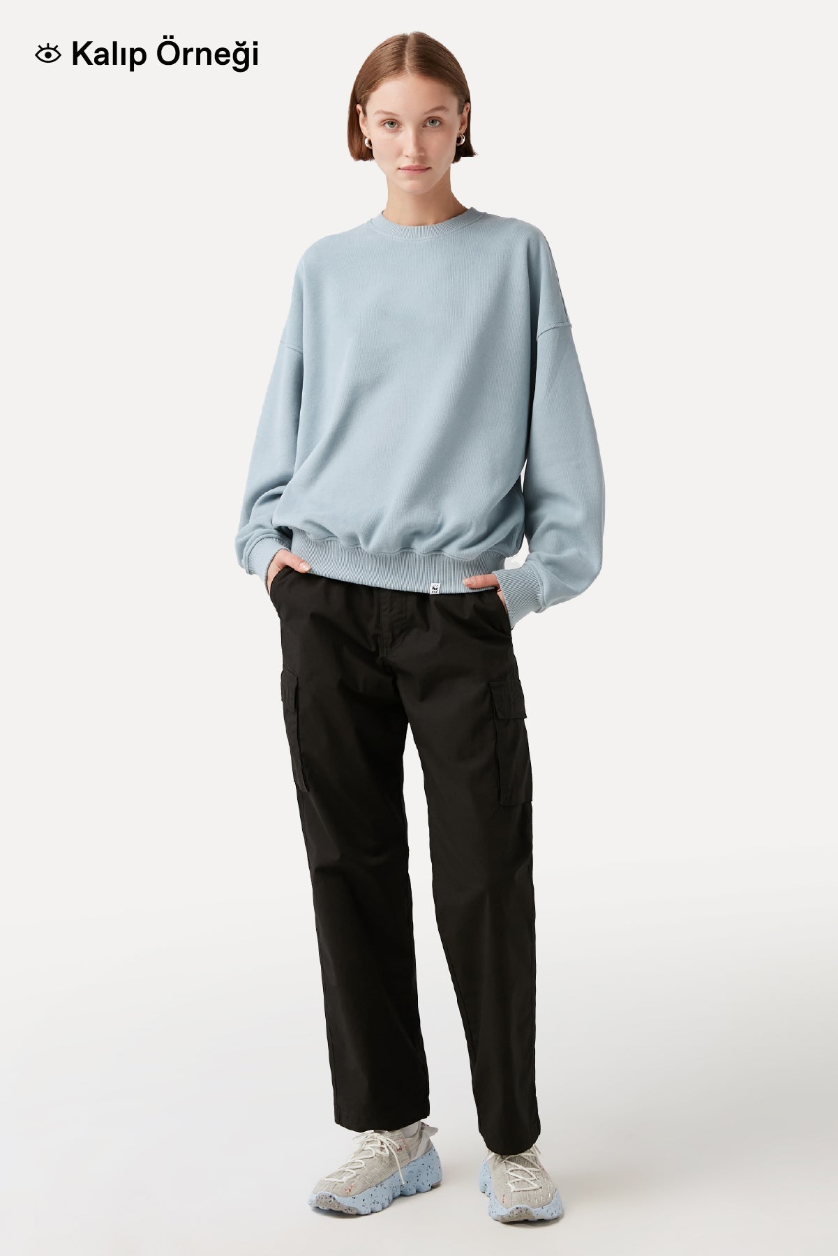 Cin Baykuşu Oversize SuperSoft Sweatshirt - Latte