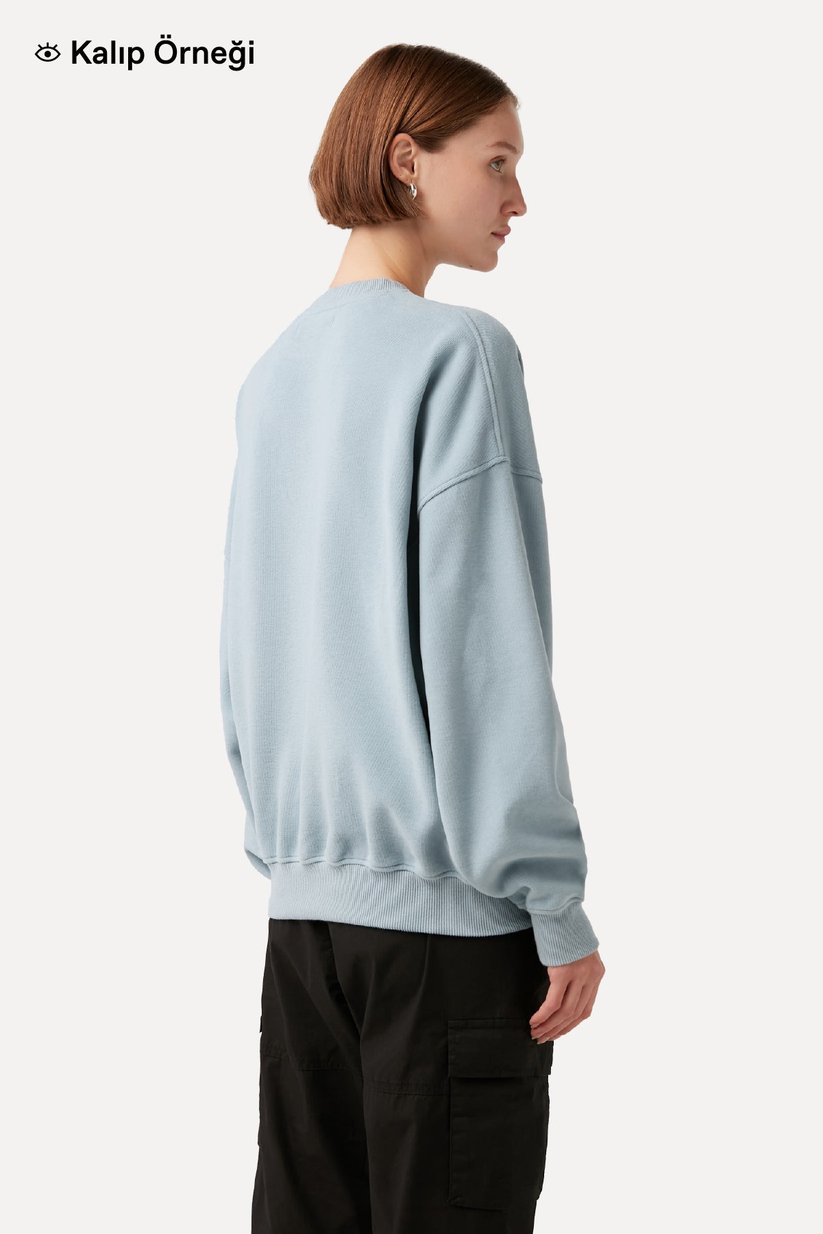 Cin Baykuşu Oversize SuperSoft Sweatshirt - Latte