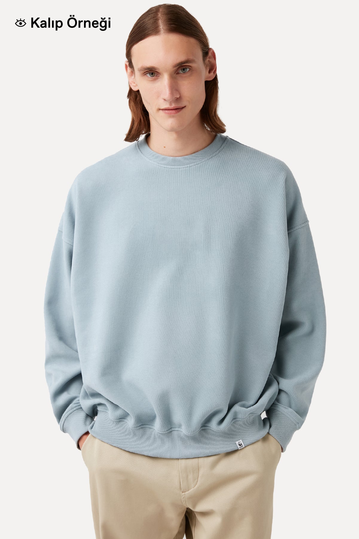 Cin Baykuşu Oversize SuperSoft Sweatshirt - Latte