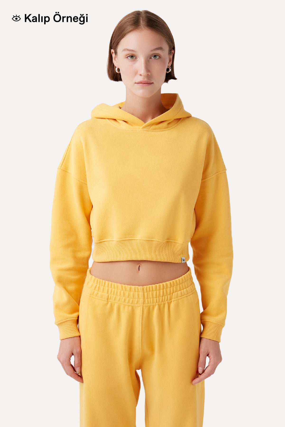 Giant Panda SuperSoft Crop Hoodie - Lila