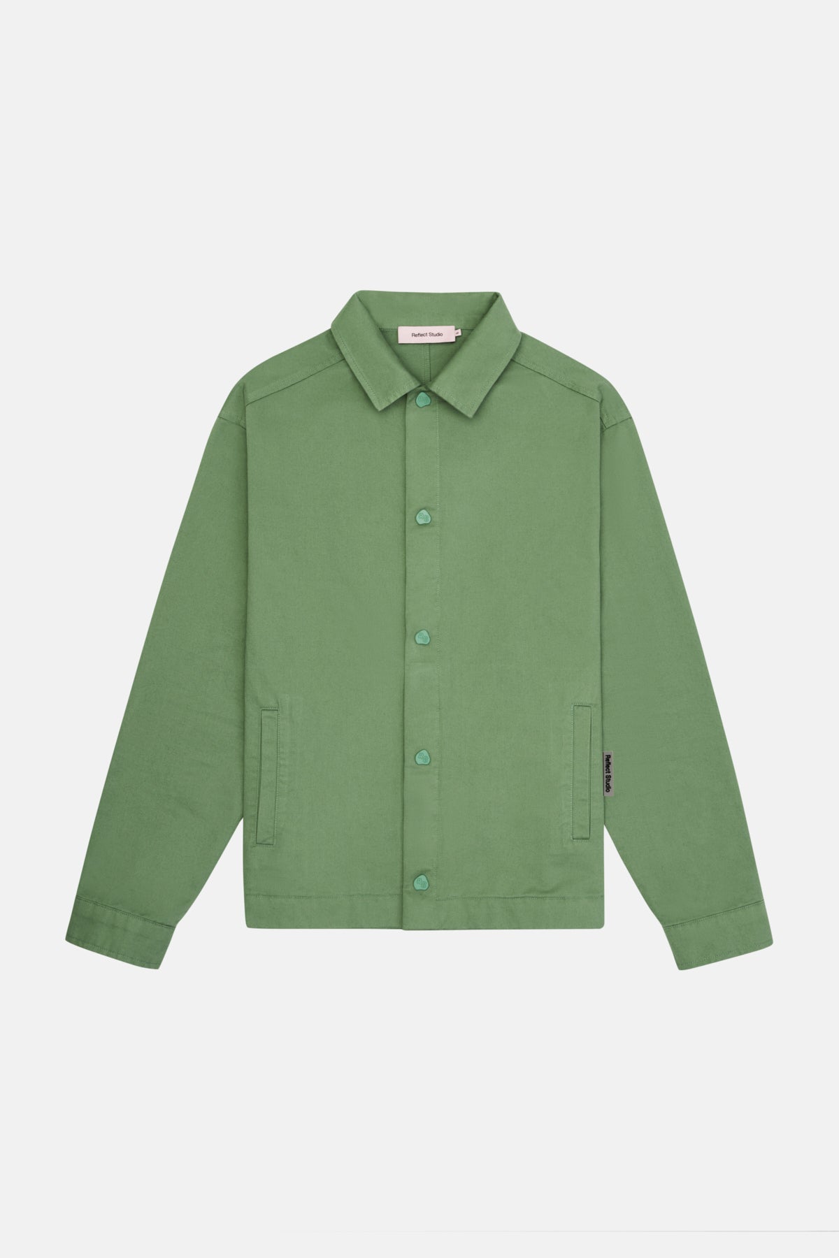 Logo Tag Long Sleeve Light Jacket - Safari Green