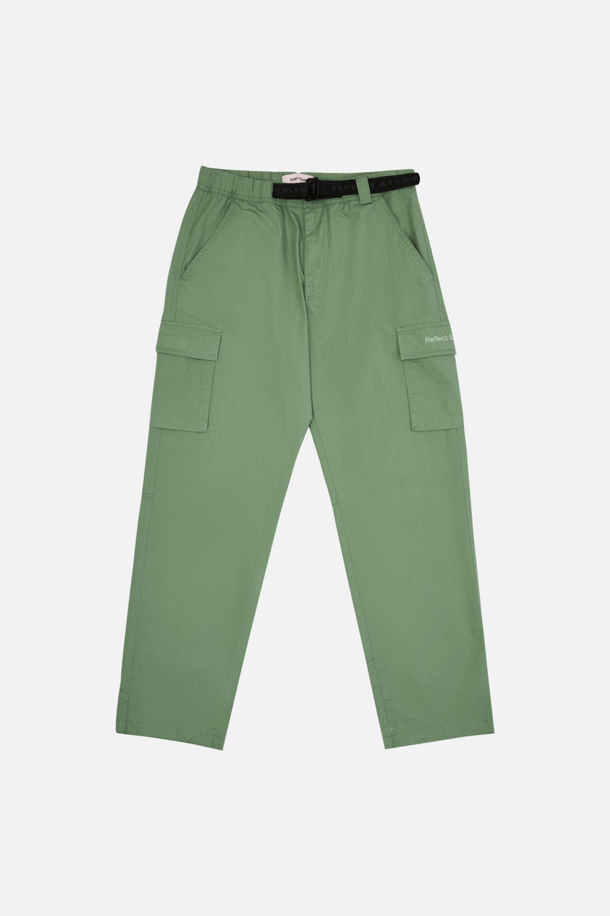 Belted Logo Embroidered Trackpants - Khaki