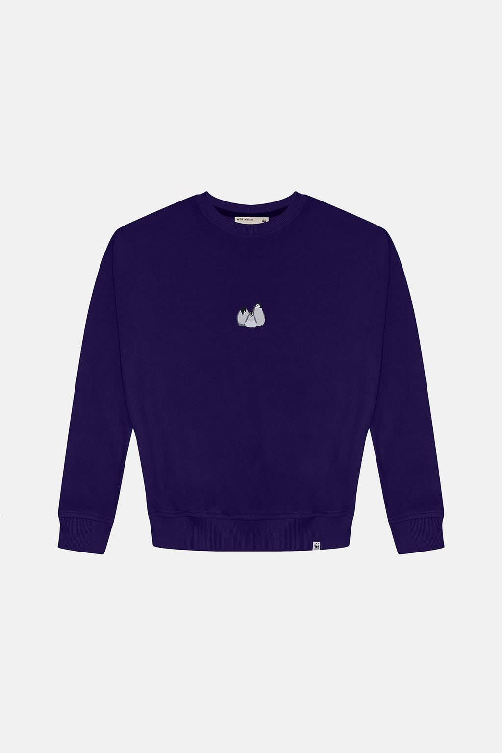 Yavru İmparator Penguen Oversize SuperSoft Sweatshirt - Mor