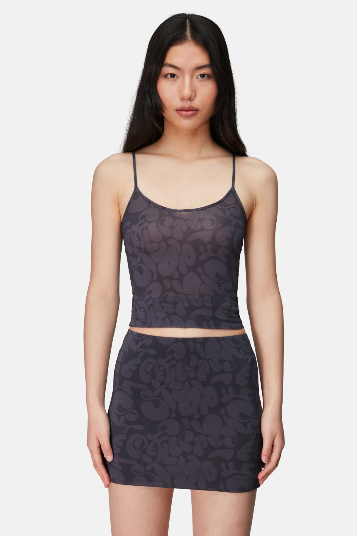 Strappy Top - Gray