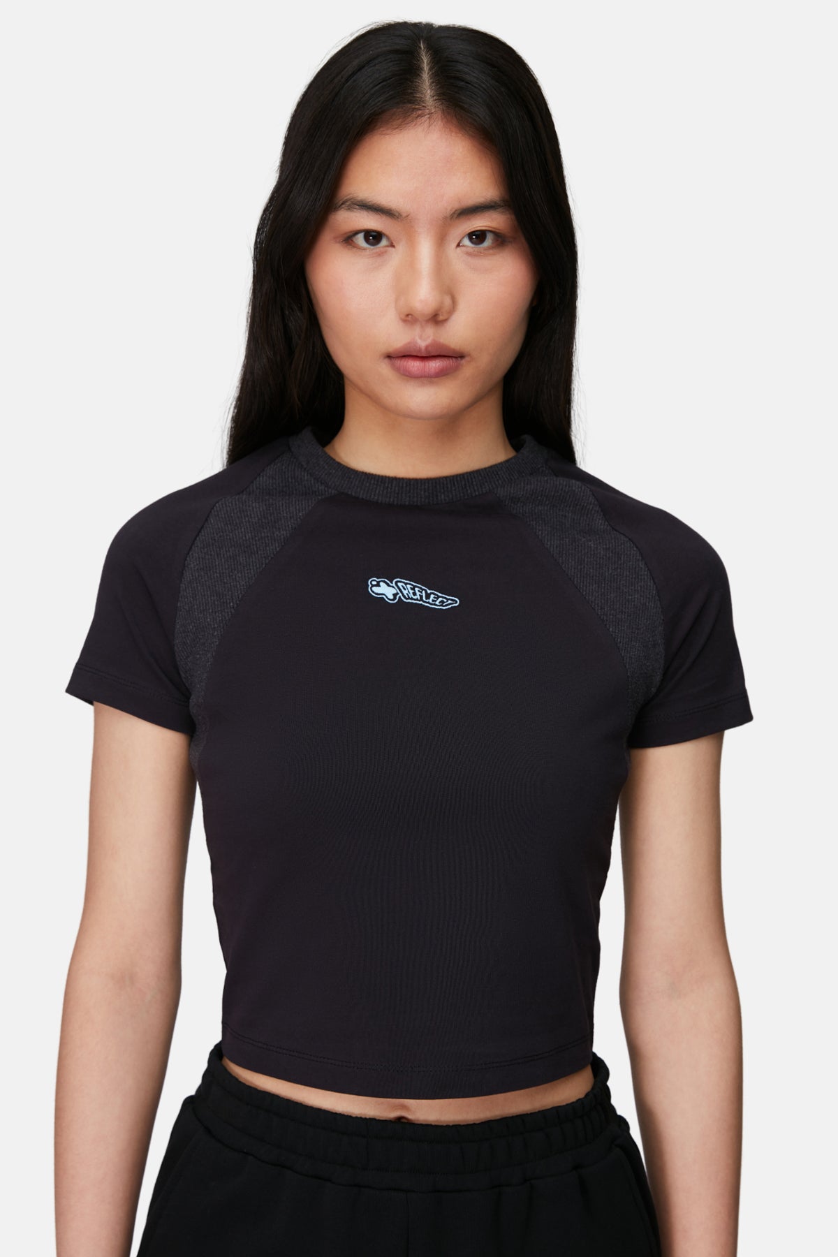 Logo Baby Tee - Black