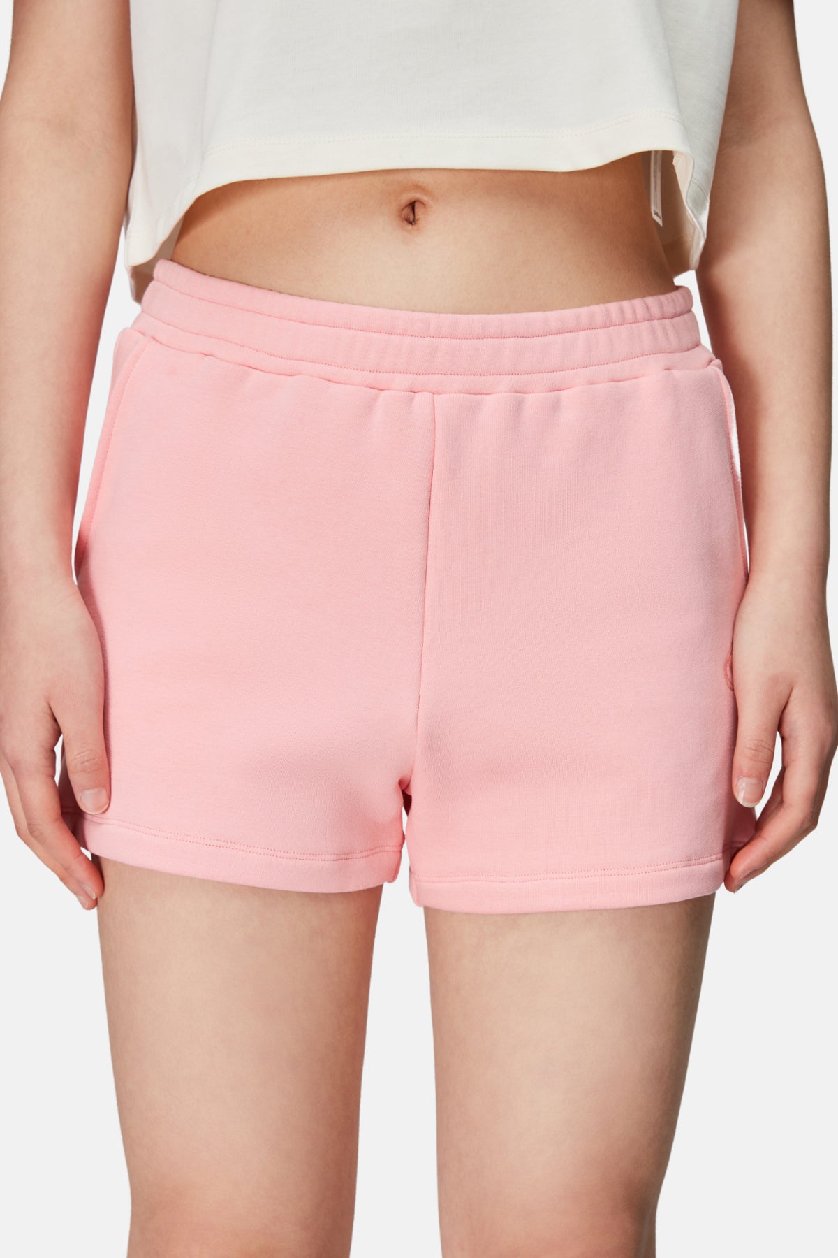 Logo Embroidered Shorts - Pink