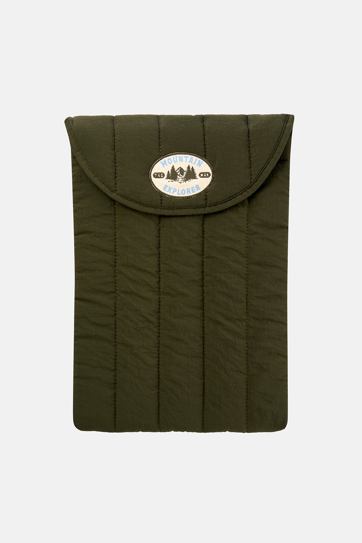 Mountain Explorer Puffer Laptop Case - Haki