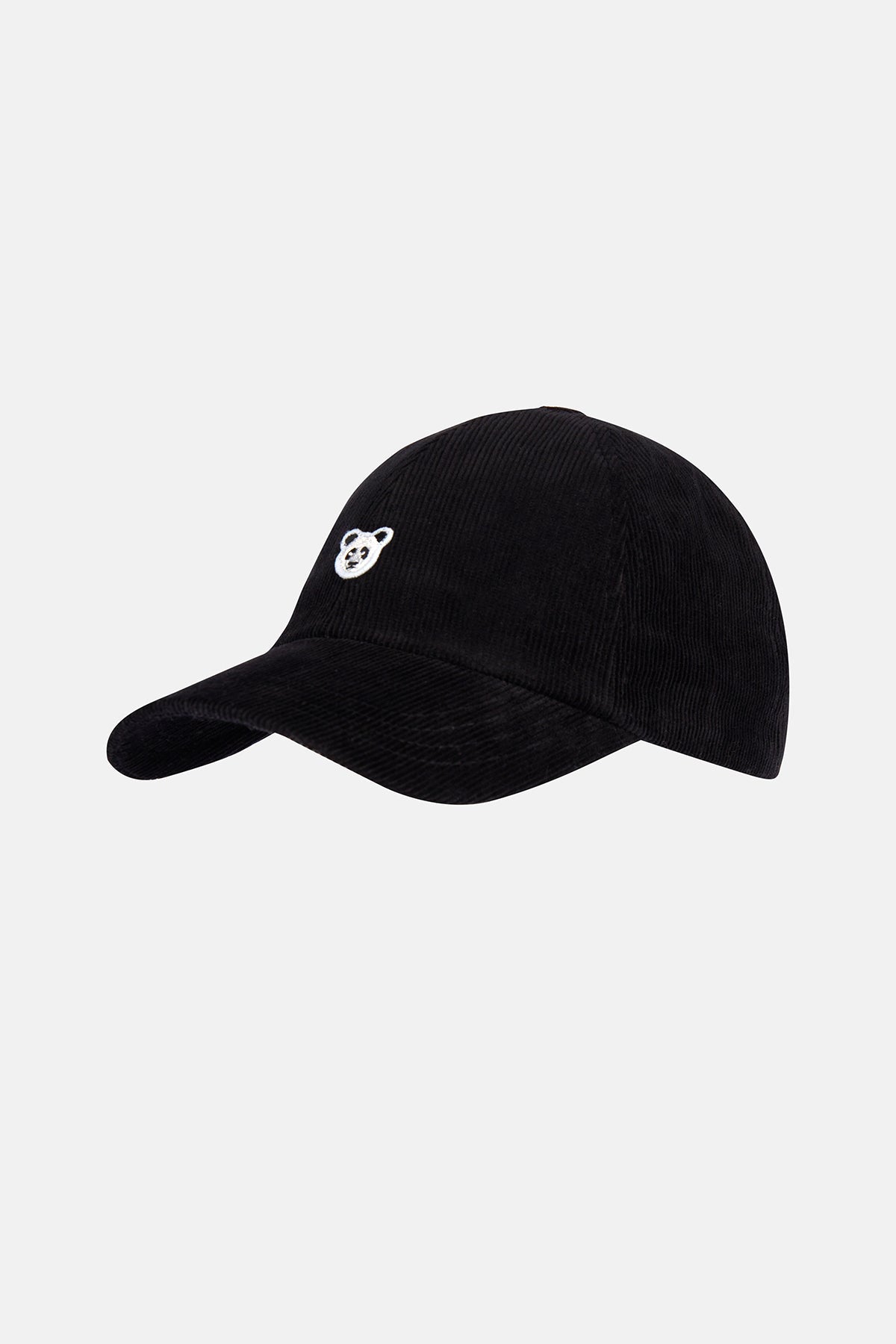 Panda Kadife Cap - Siyah