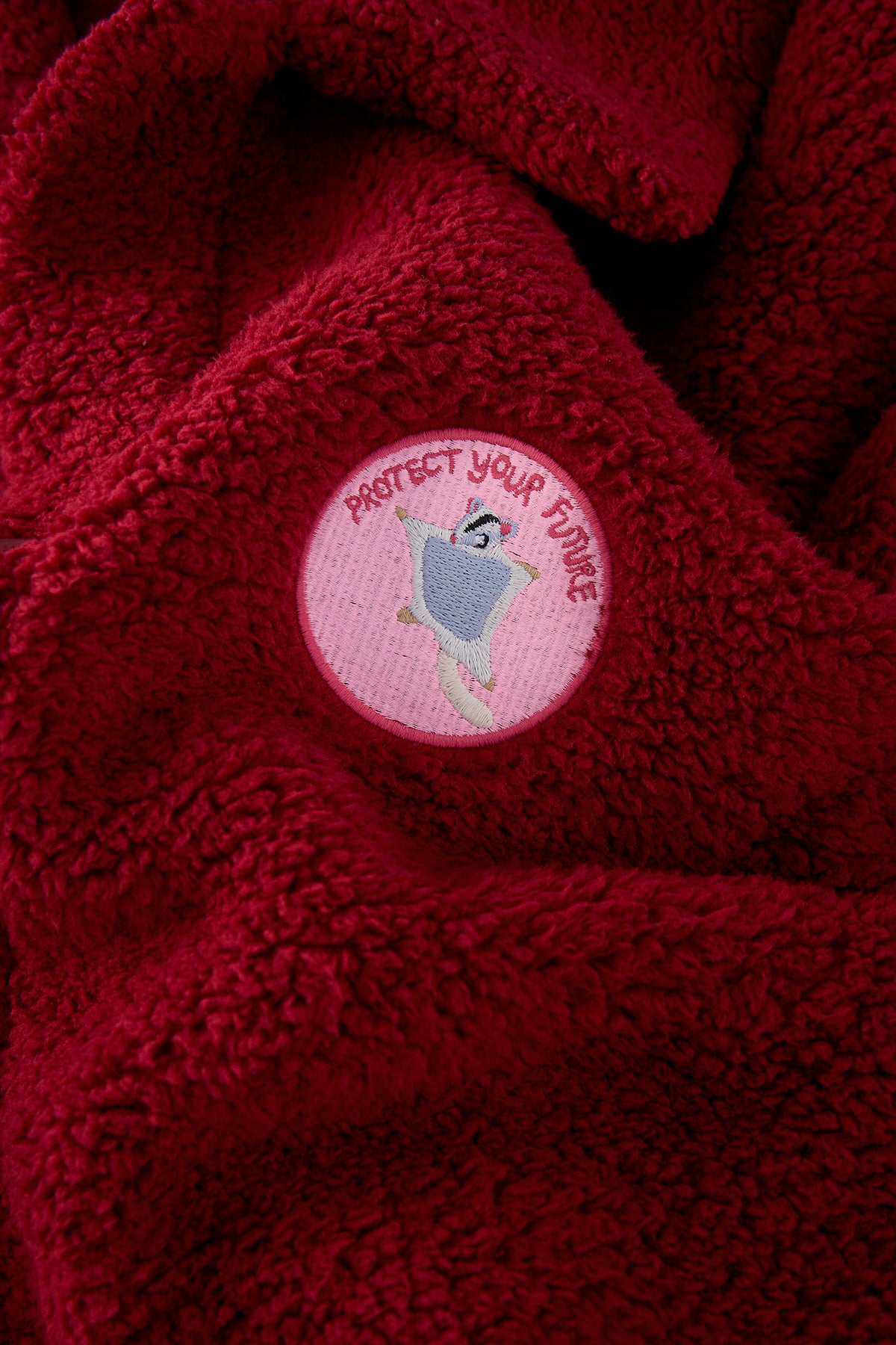 Sugar Glider Sherpa Ceket - Bordo