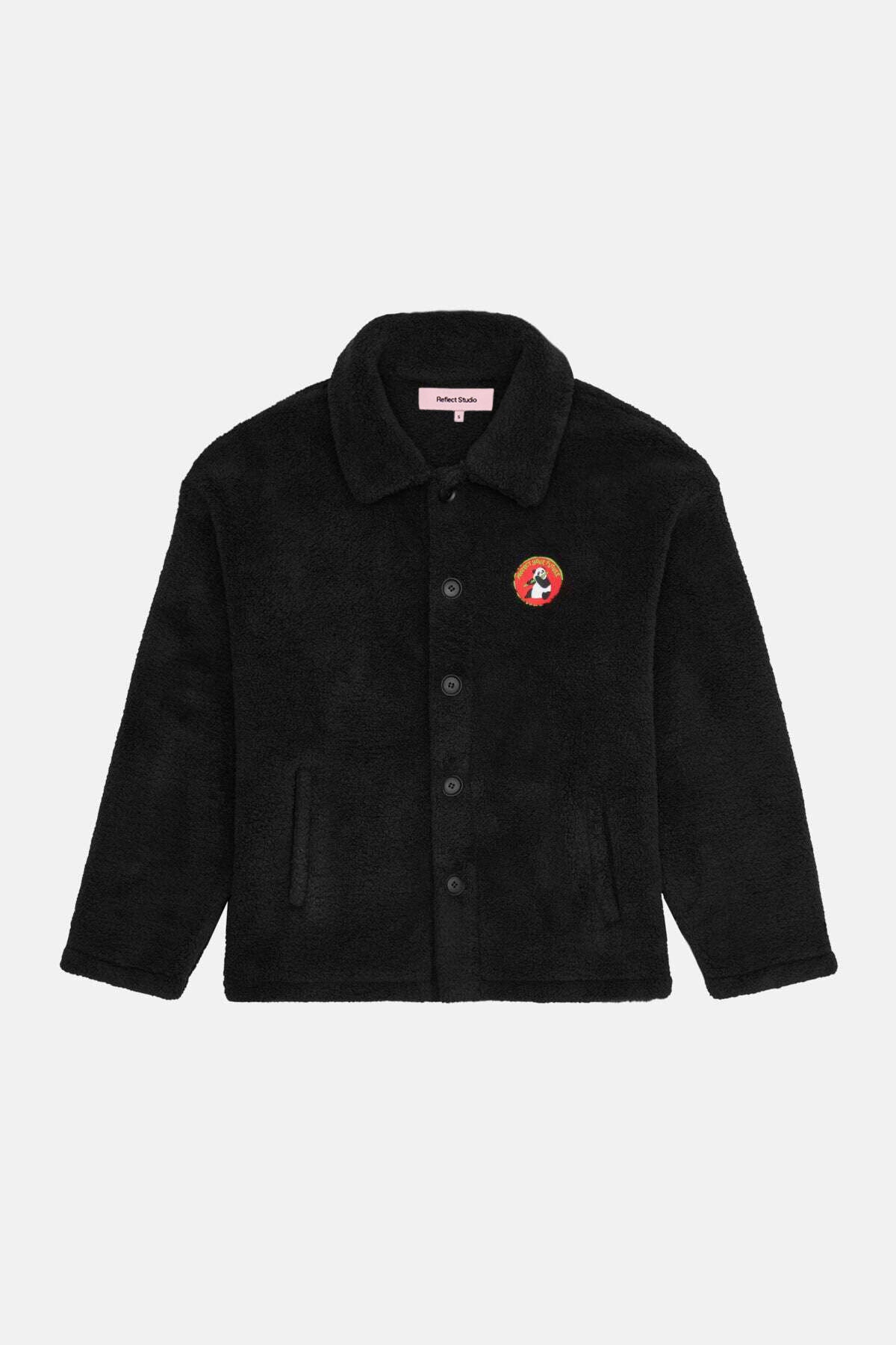 Giant Panda Sherpa Ceket - Siyah