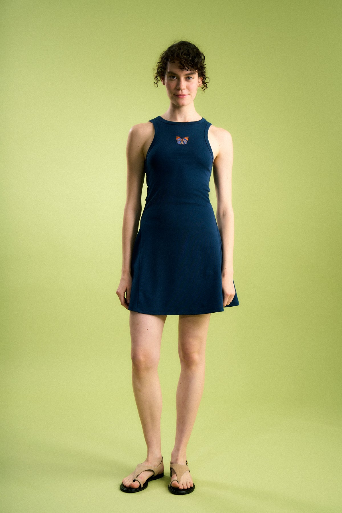 Kallima Parelekta Premium Kısa Elbise - Lacivert