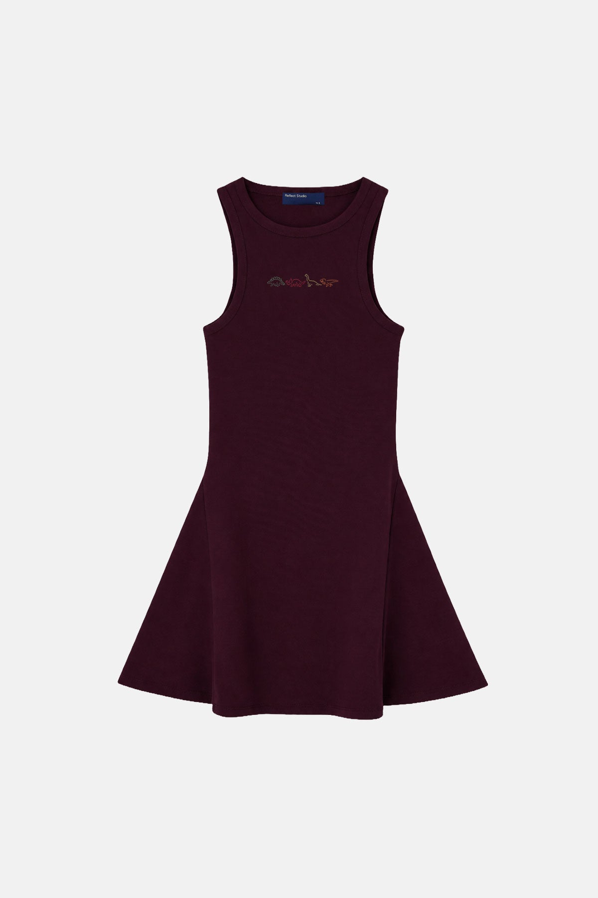 Dinozorlar Premium Elbise - Bordo