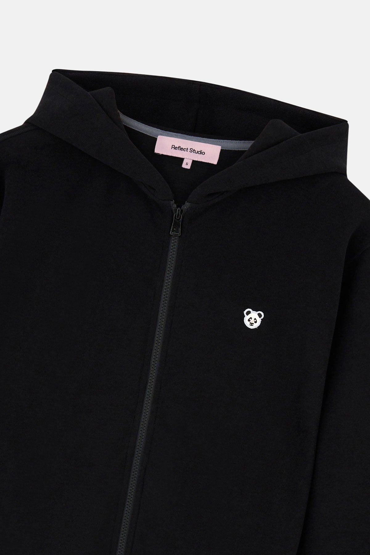 Panda SuperSoft Full Zip Hoodie - Siyah