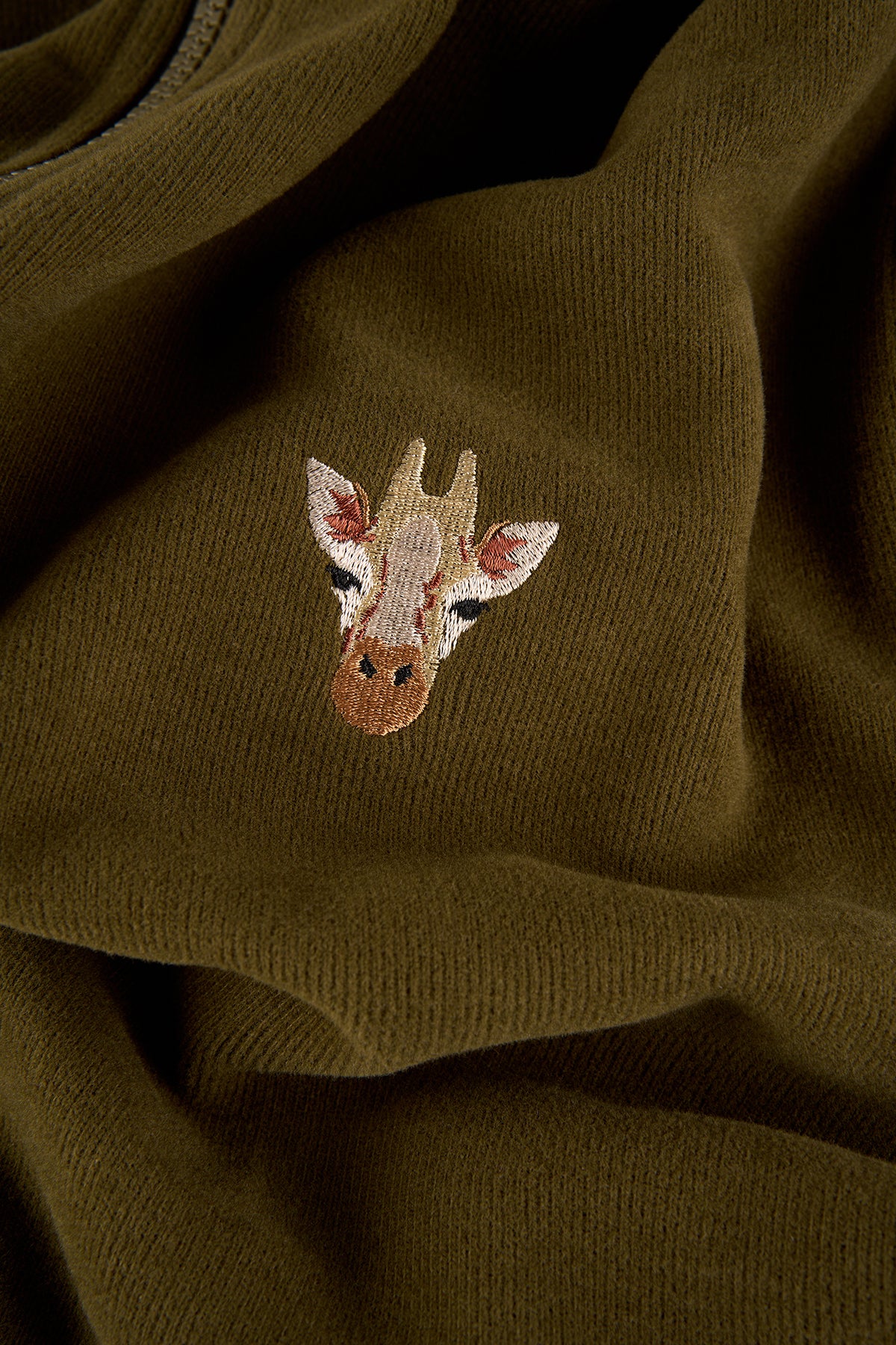 Zürafa SuperSoft Full Zip Hoodie - Haki