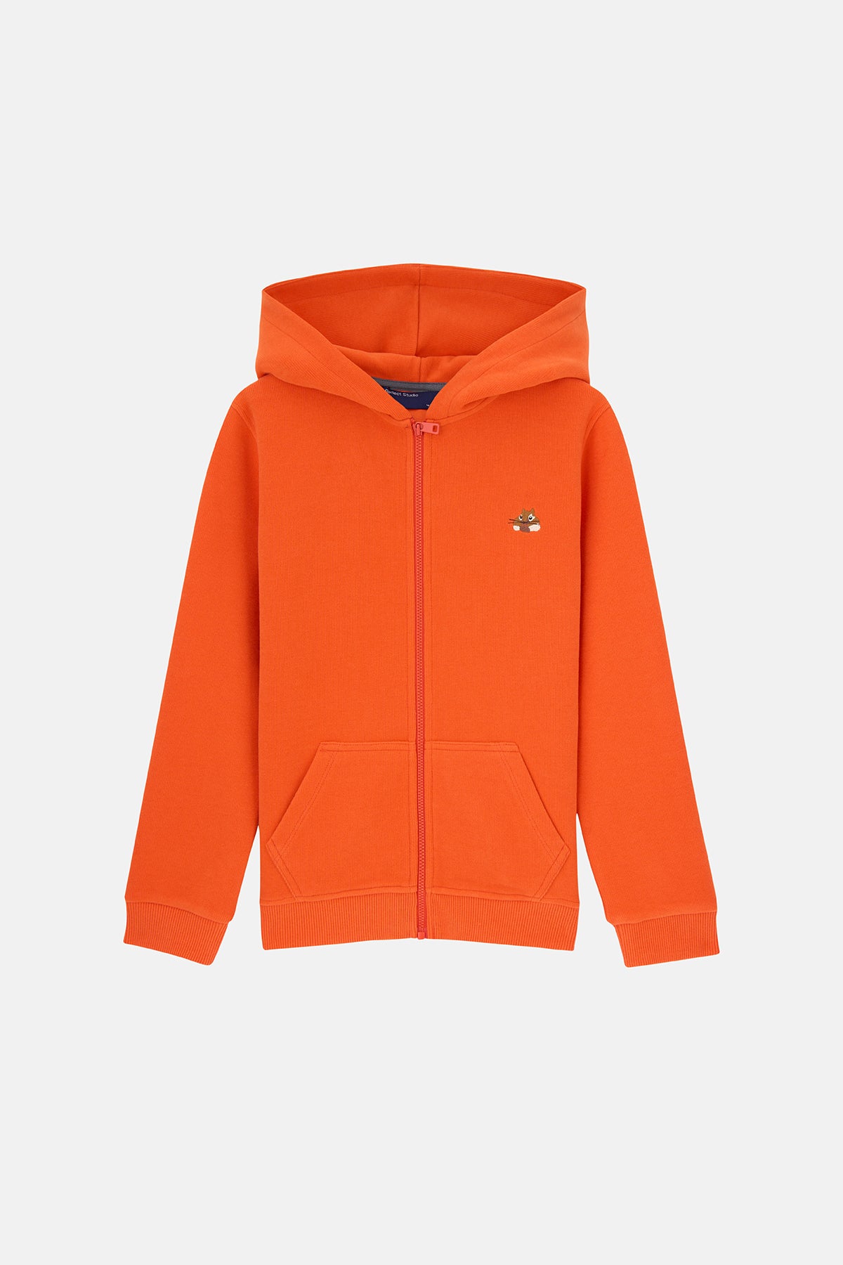 Sincap SuperSoft Kids Full Zip Hoodie - Turuncu