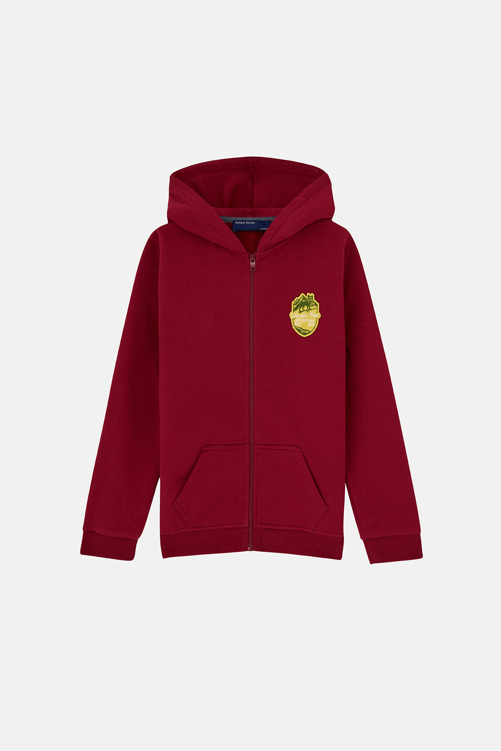 Living Planet Soft Fleece Çocuk Full Zip Hoodie - Bordo