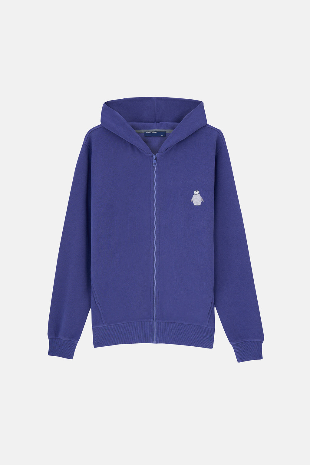Yavru İmparator Penguen SuperSoft Full Zip Hoodie - Mor