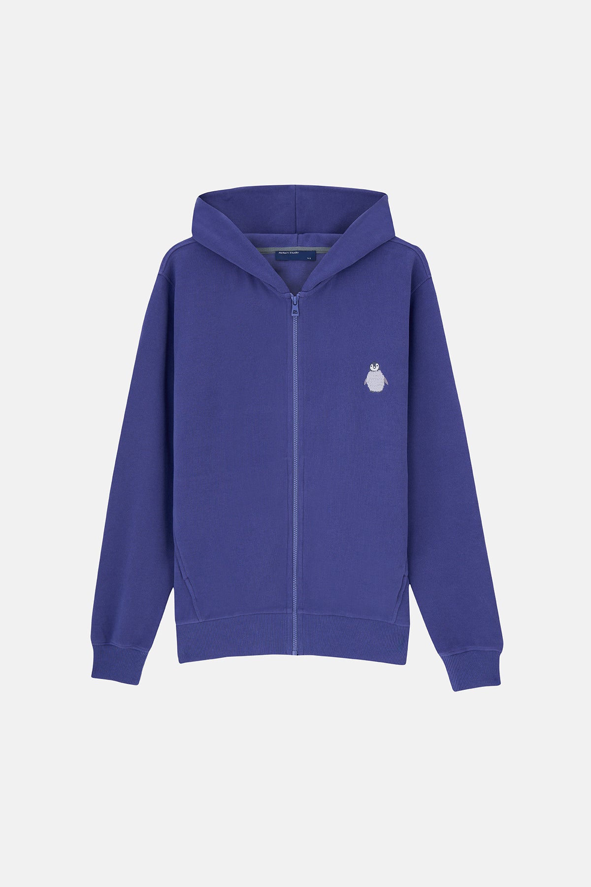 Yavru İmparator Penguen SuperSoft Full Zip Hoodie - Mor