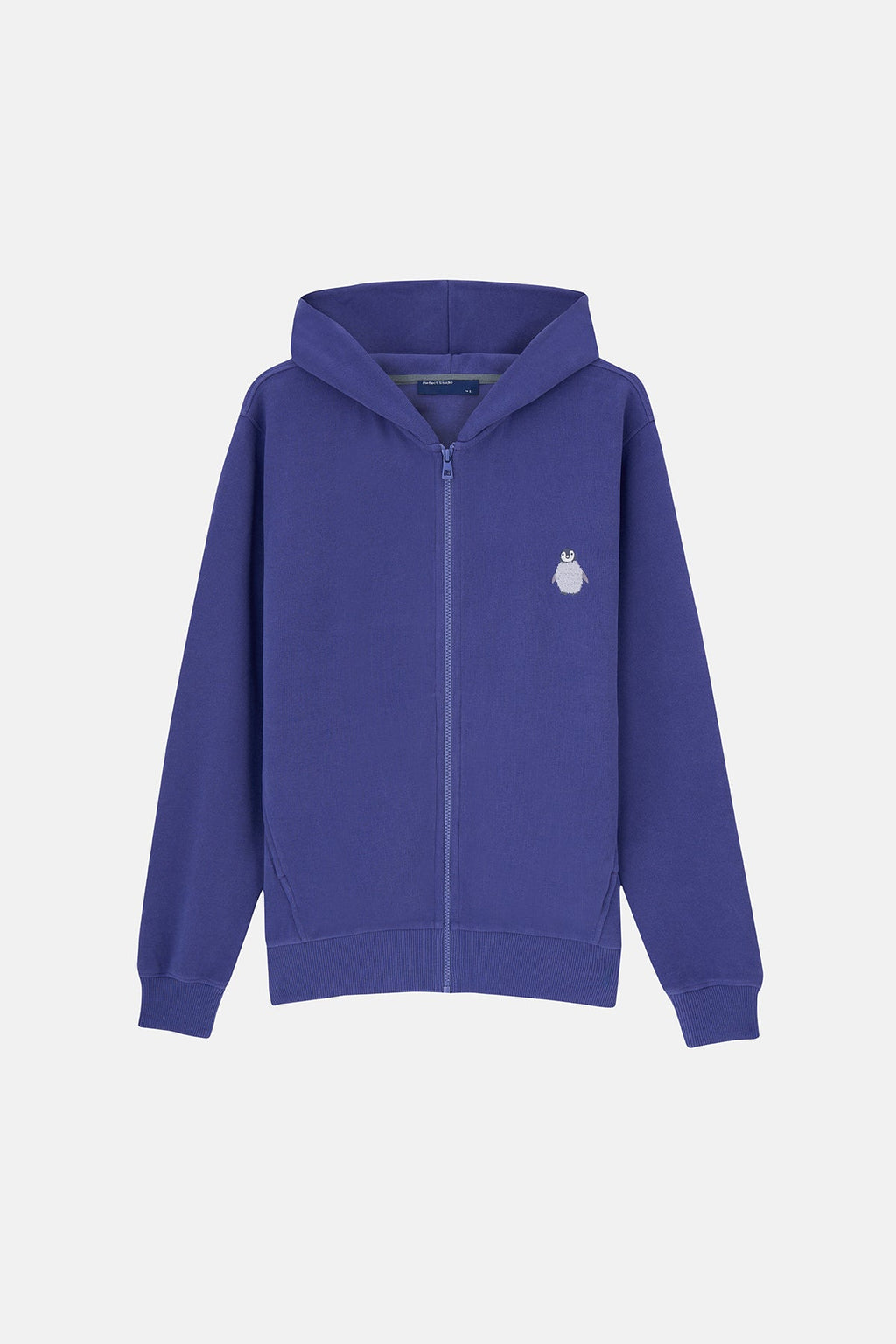 Yavru İmparator Penguen SuperSoft Full Zip Hoodie - Mor