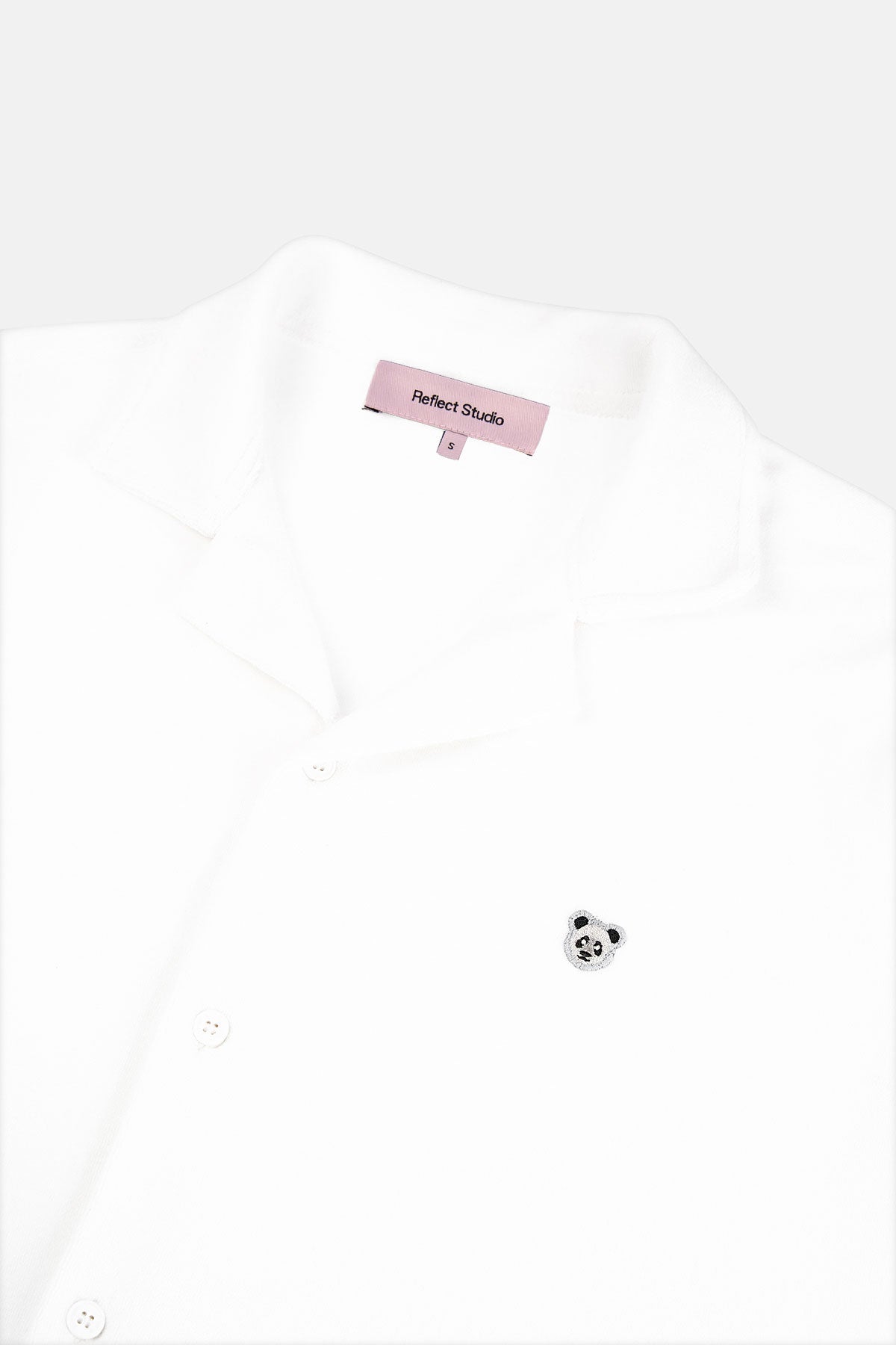 Panda Terry Gömlek - Beyaz