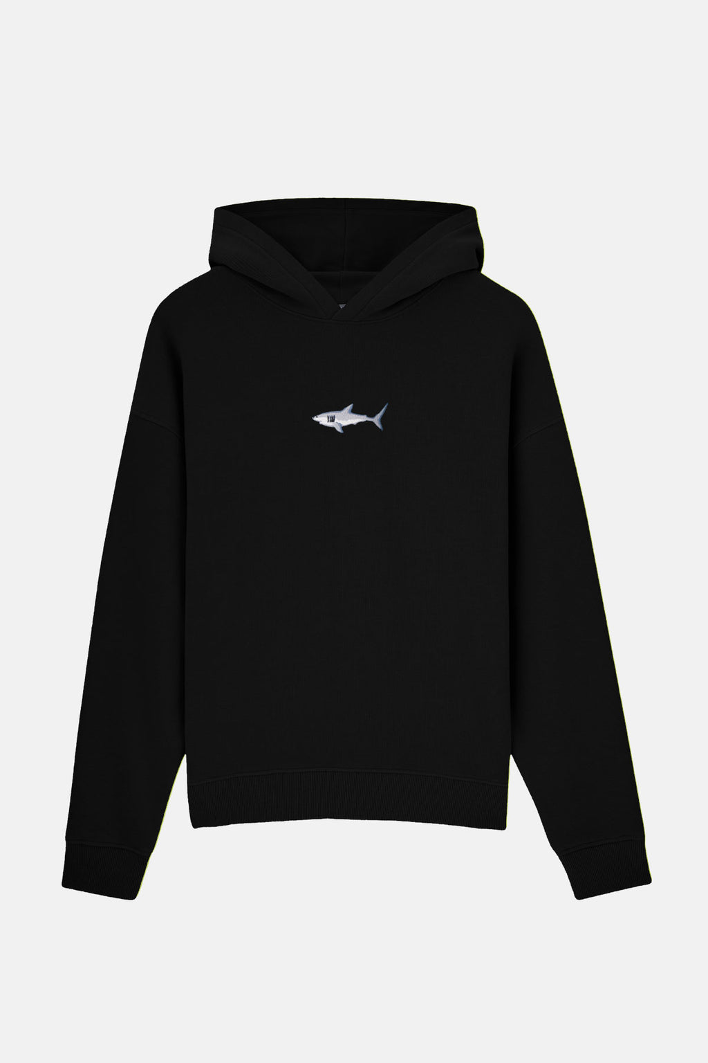 Büyük Beyaz Köpekbalığı SuperSoft Hoodie - Siyah