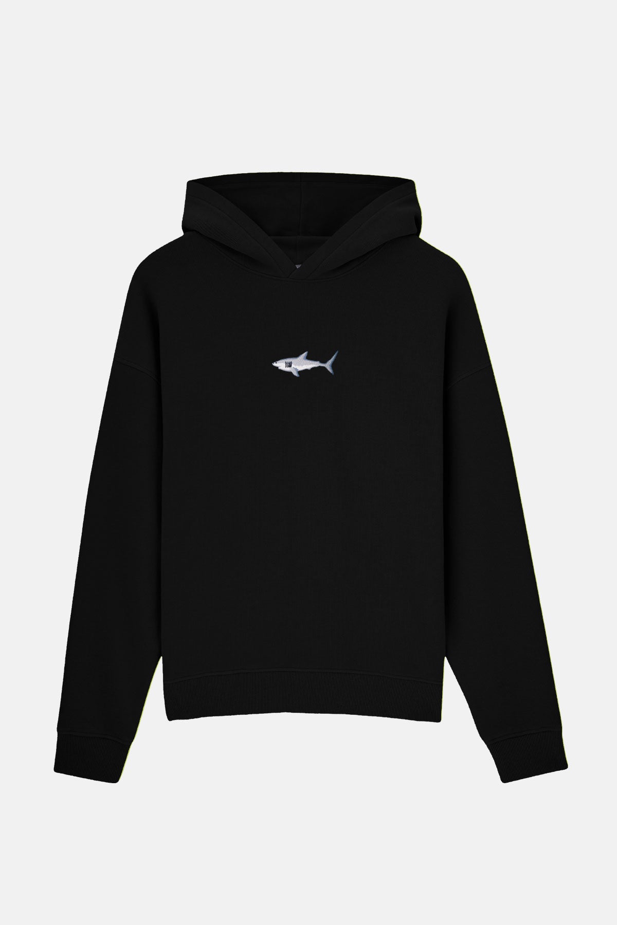 Büyük Beyaz Köpekbalığı SuperSoft Hoodie - Siyah