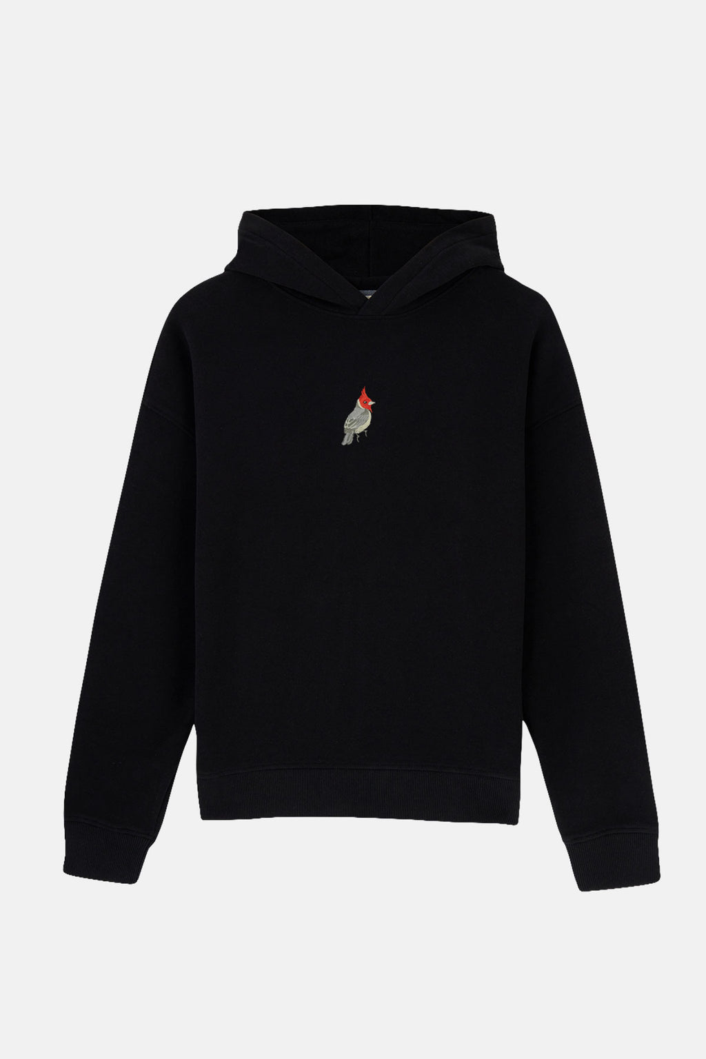 Kırmızı Tepeli Kardinal SuperSoft Hoodie - Siyah