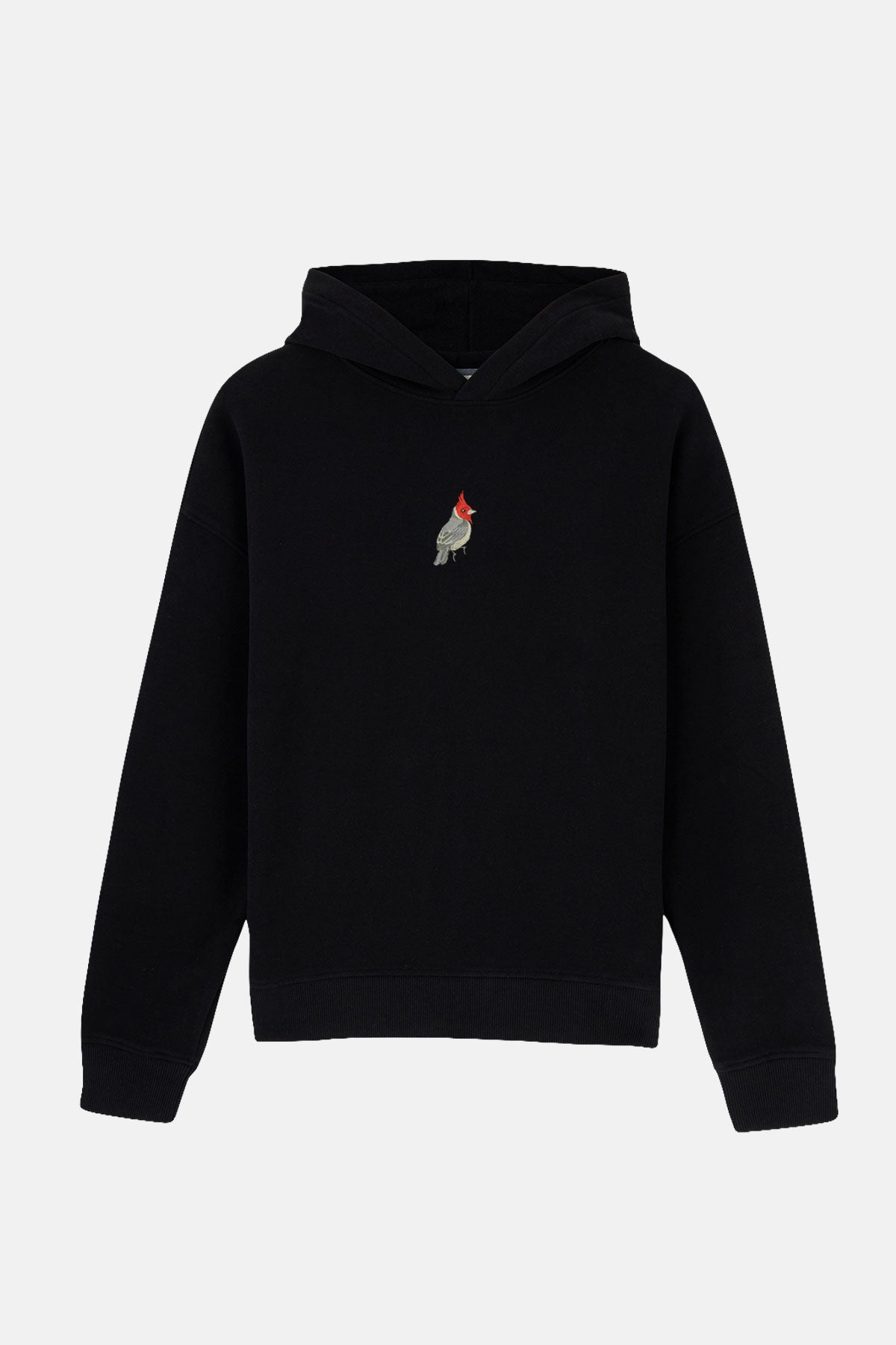 Kırmızı Tepeli Kardinal SuperSoft Hoodie - Siyah
