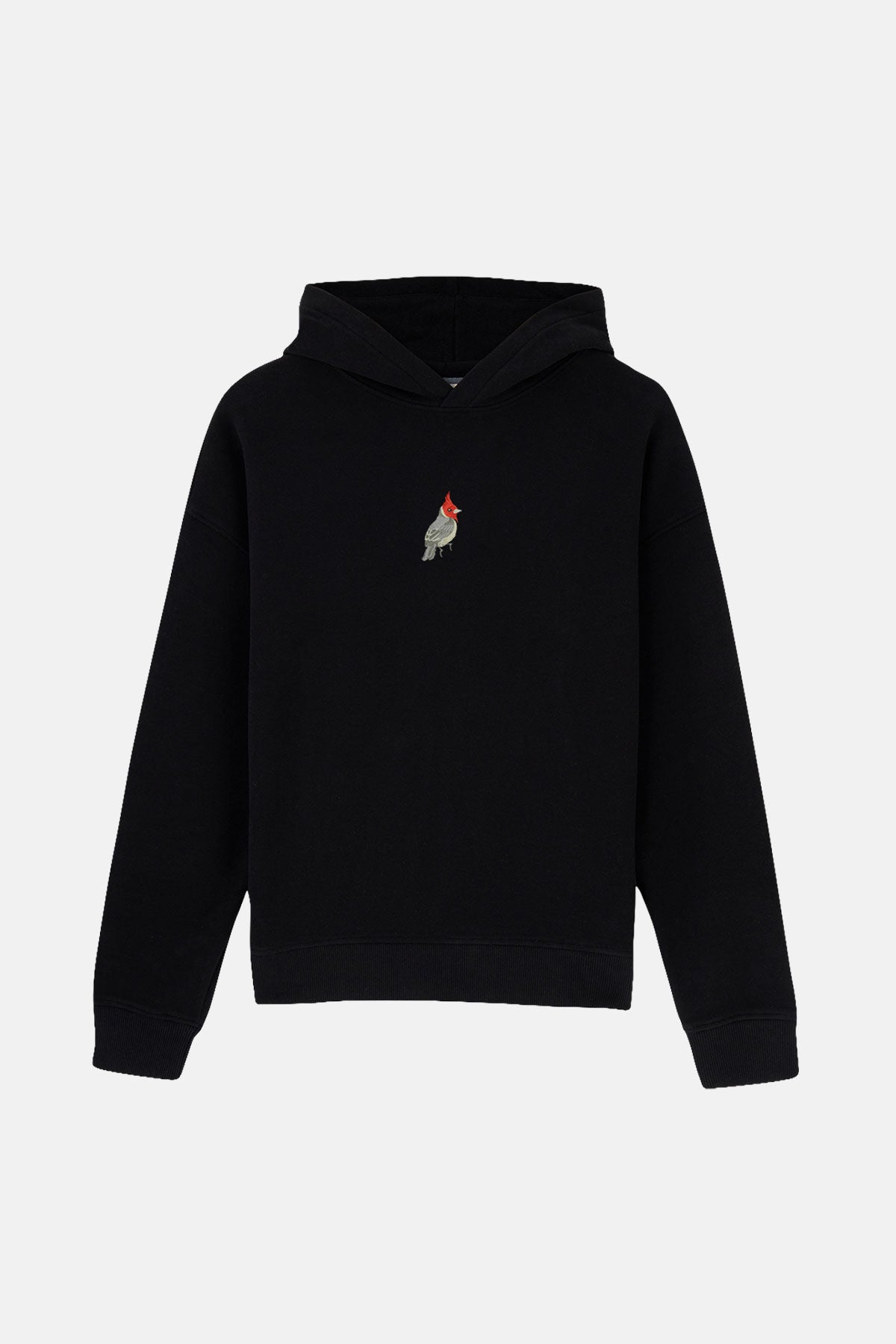 Kırmızı Tepeli Kardinal SuperSoft Hoodie - Siyah