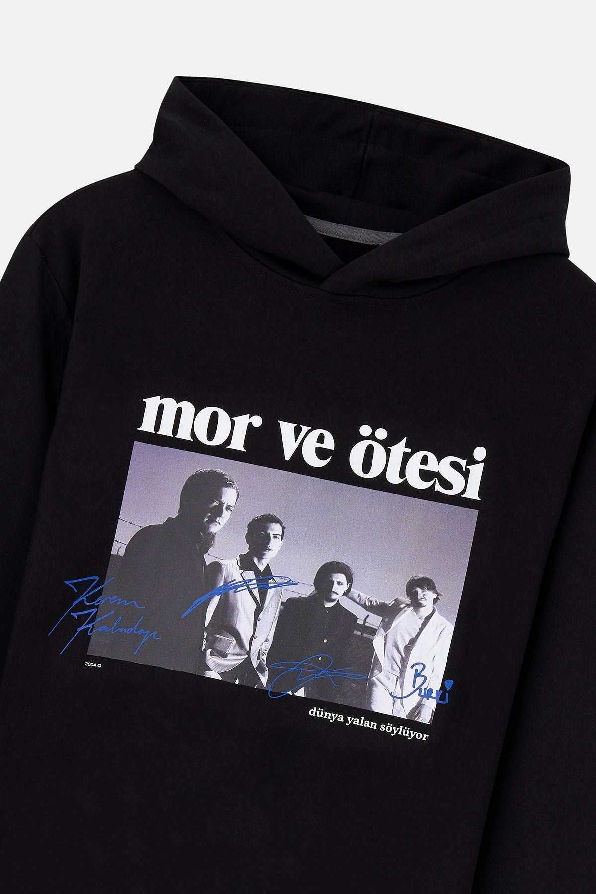 Dünya Yalan Söylüyor Soft Fleece Hoodie - Siyah